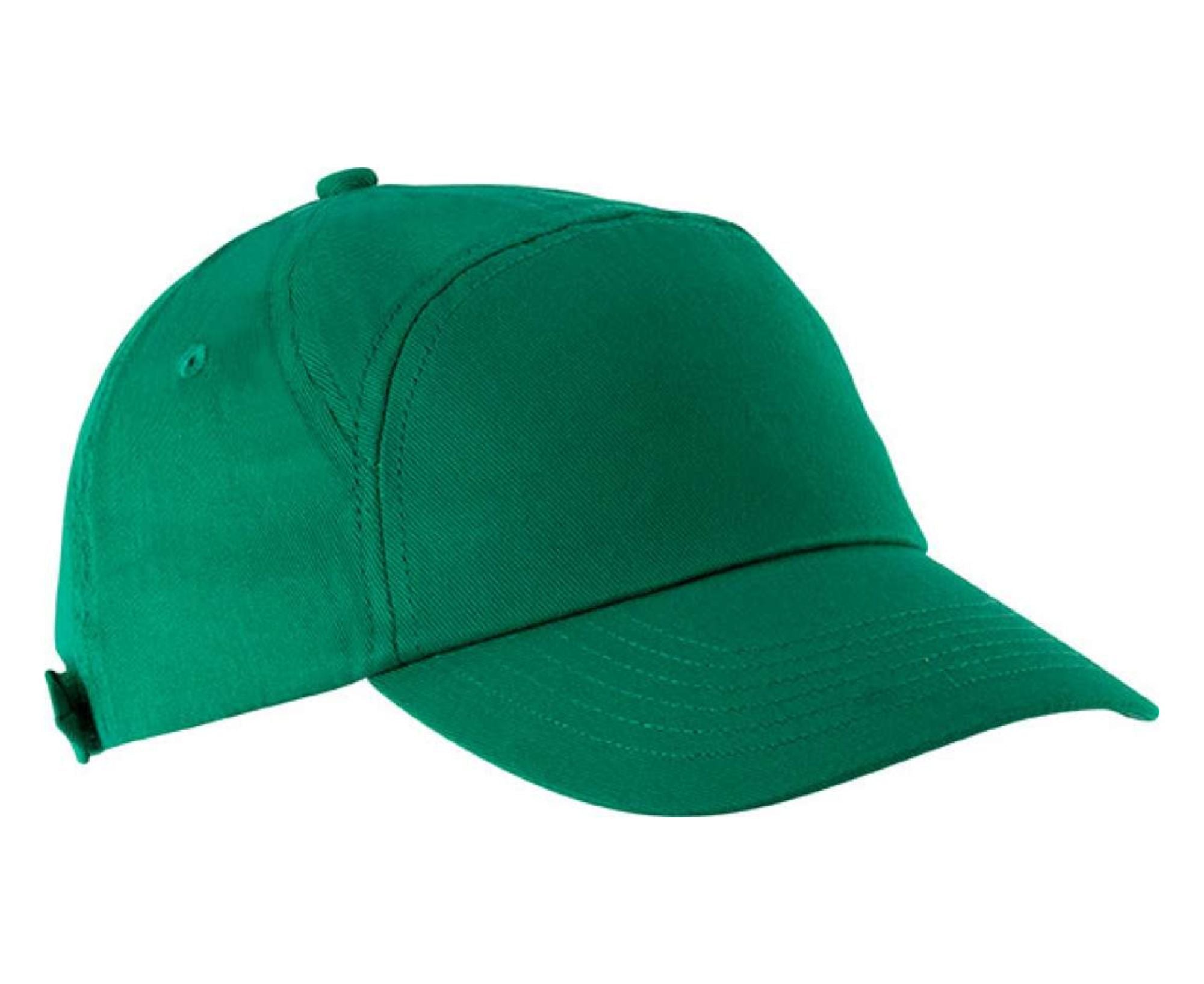KP013 | Bahia 7-Panel Cotton Cap Kelly Green