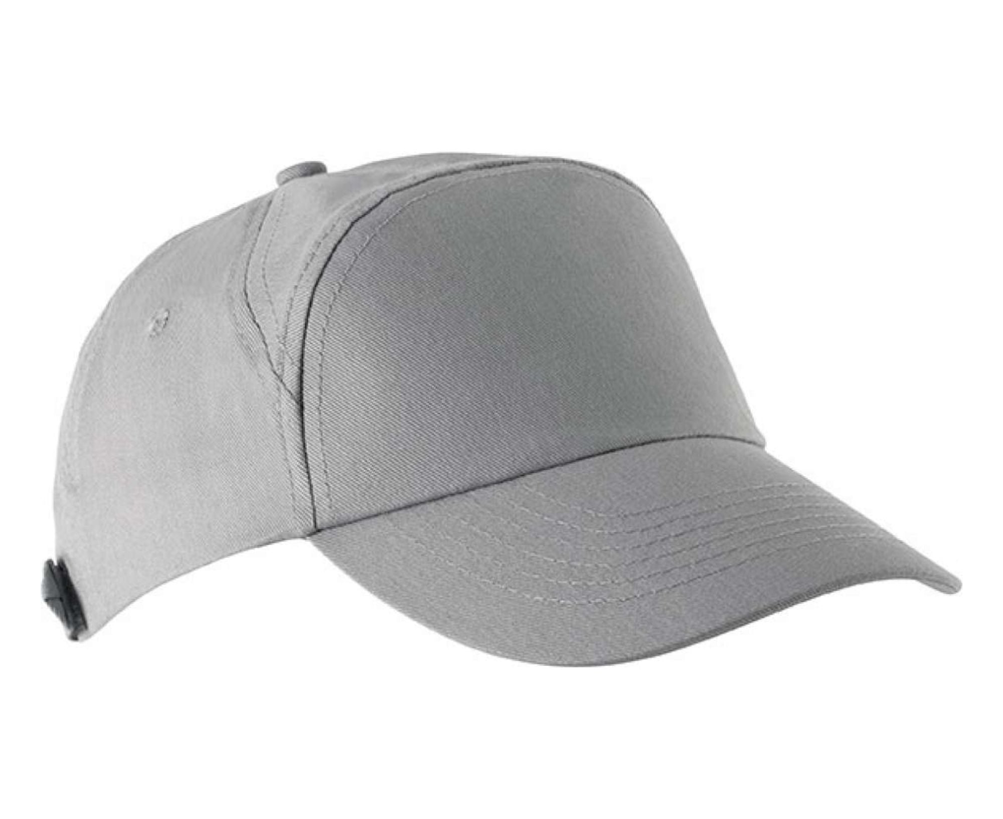 KP013 | Bahia 7-Panel Cotton Cap Light Grey