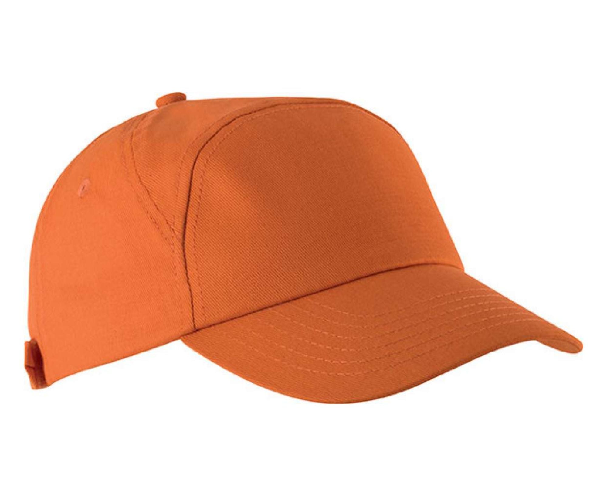 KP013 | Bahia 7-Panel Cotton Cap Orange