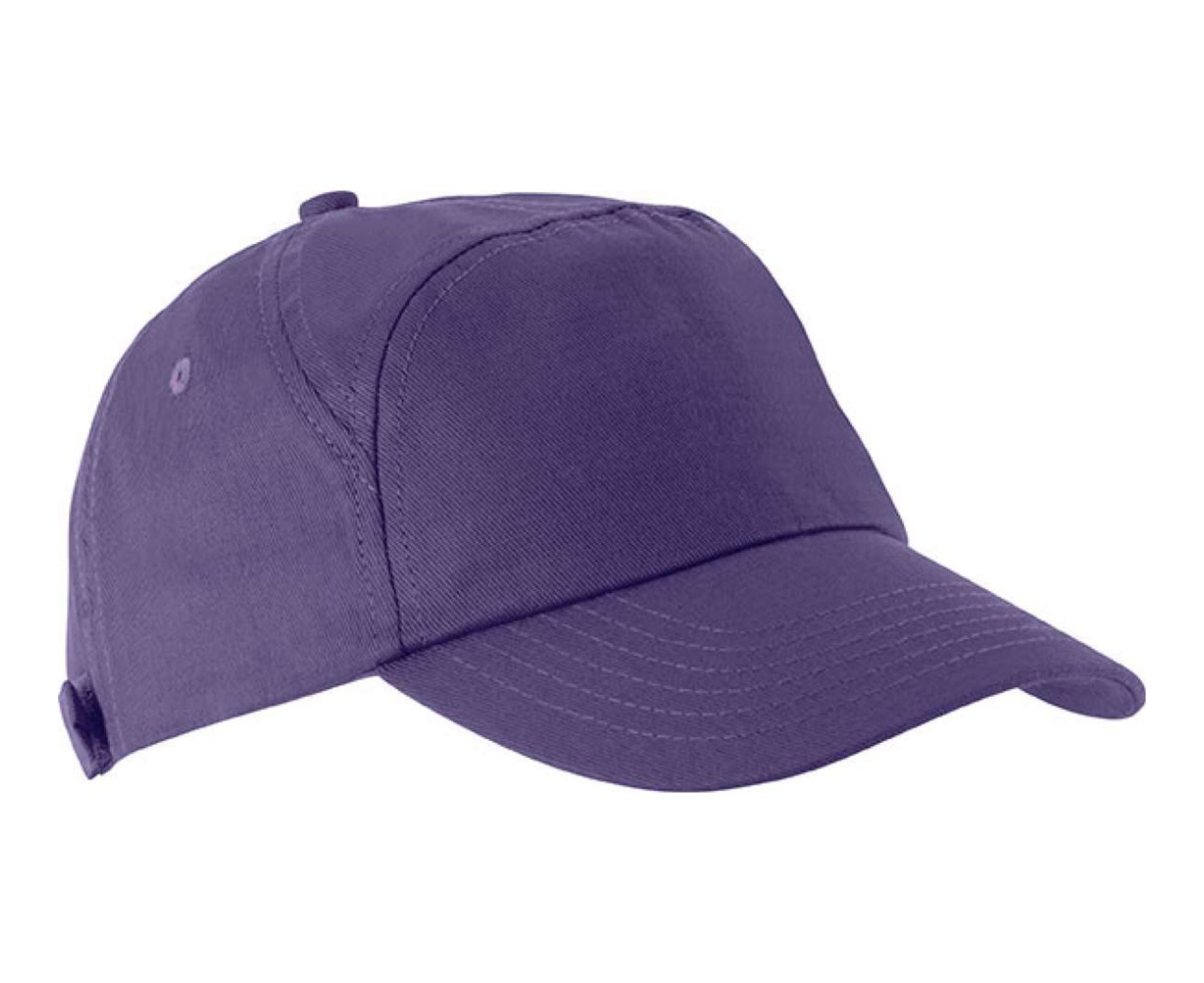 KP013 | Bahia 7-Panel Cotton Cap Purple
