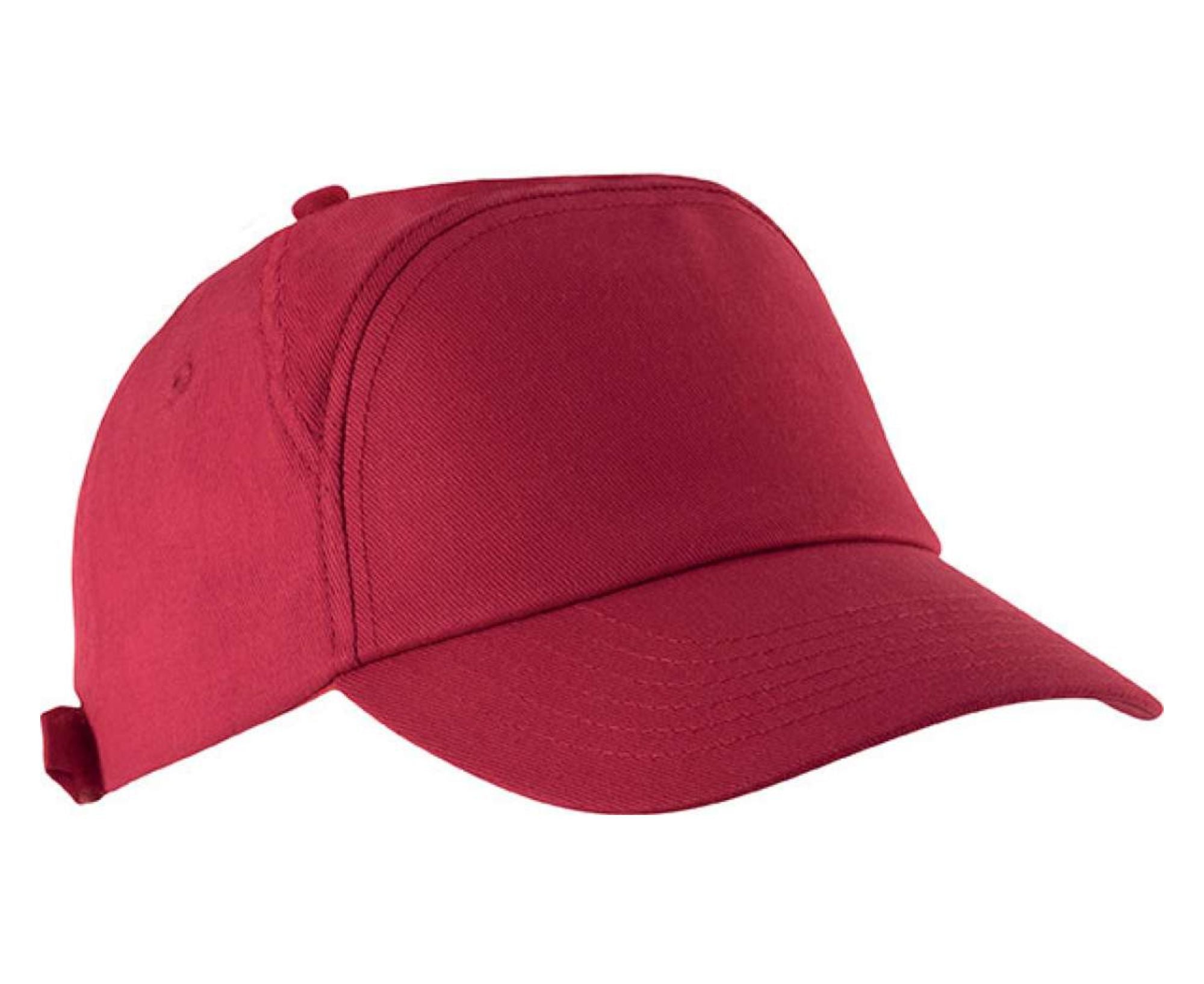KP013 | Bahia 7-Panel Cotton Cap Red