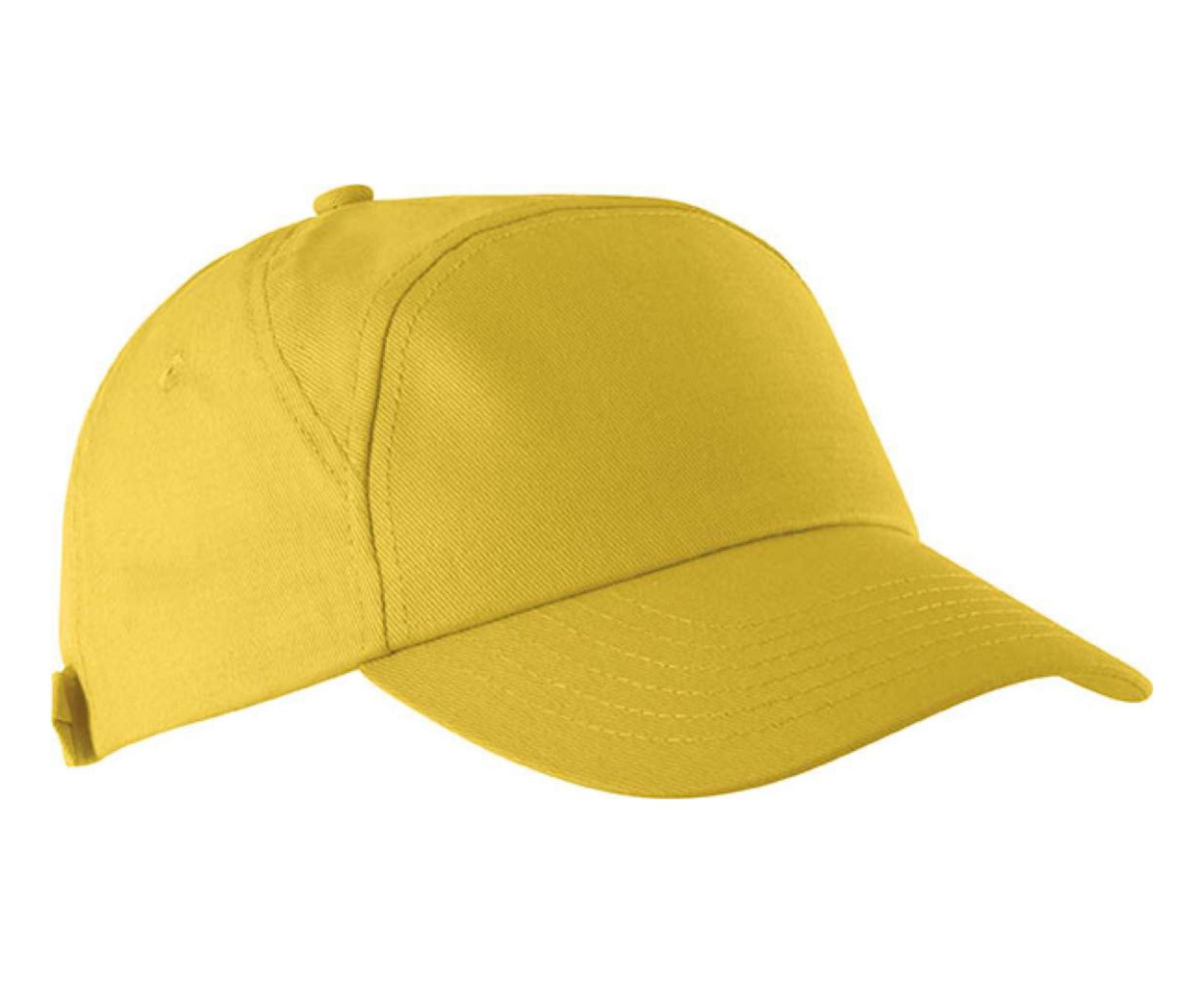 KP013 | Bahia 7-Panel Cotton Cap Yellow