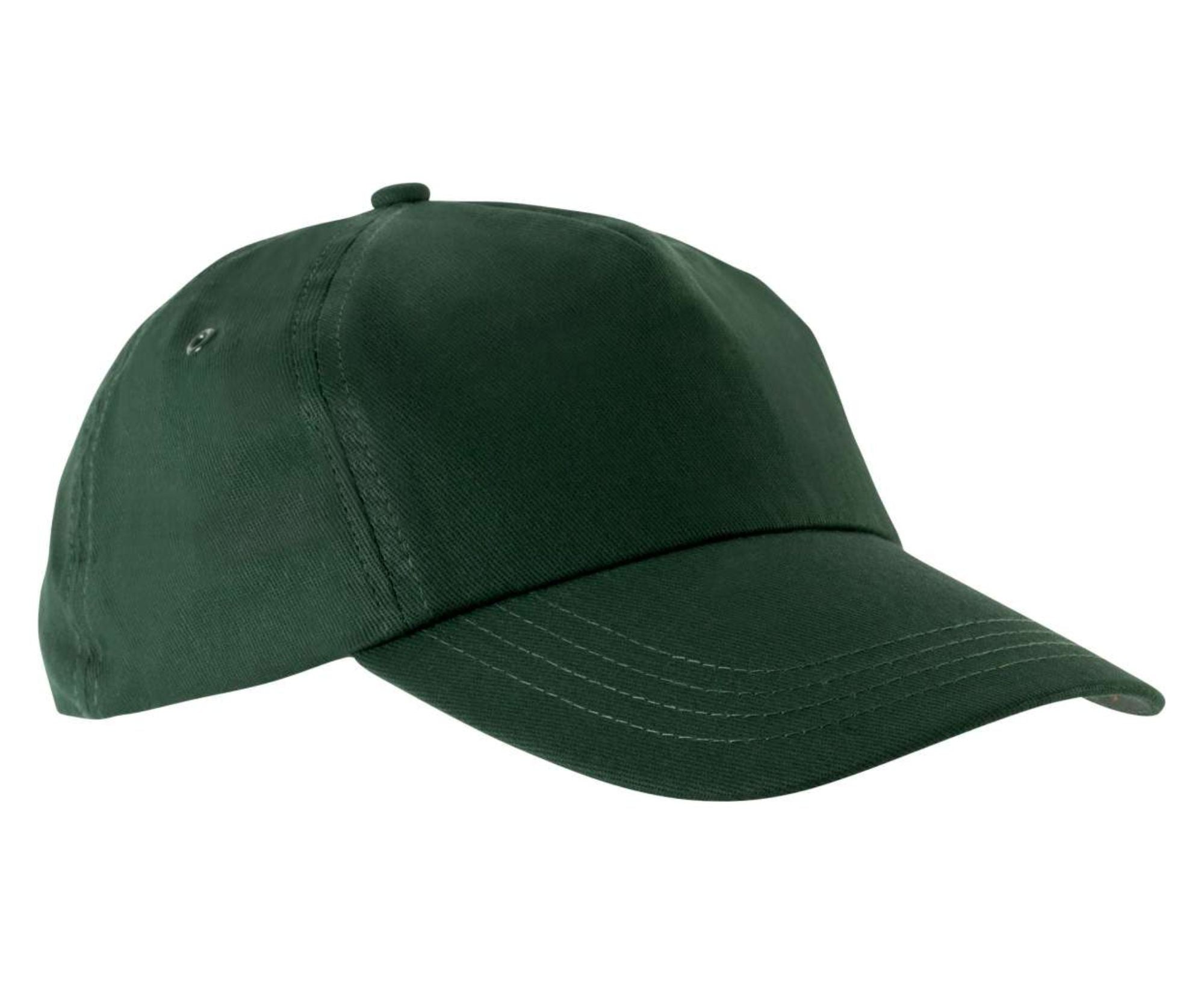 KP034 | First 5 Panel Cap Forest Green
