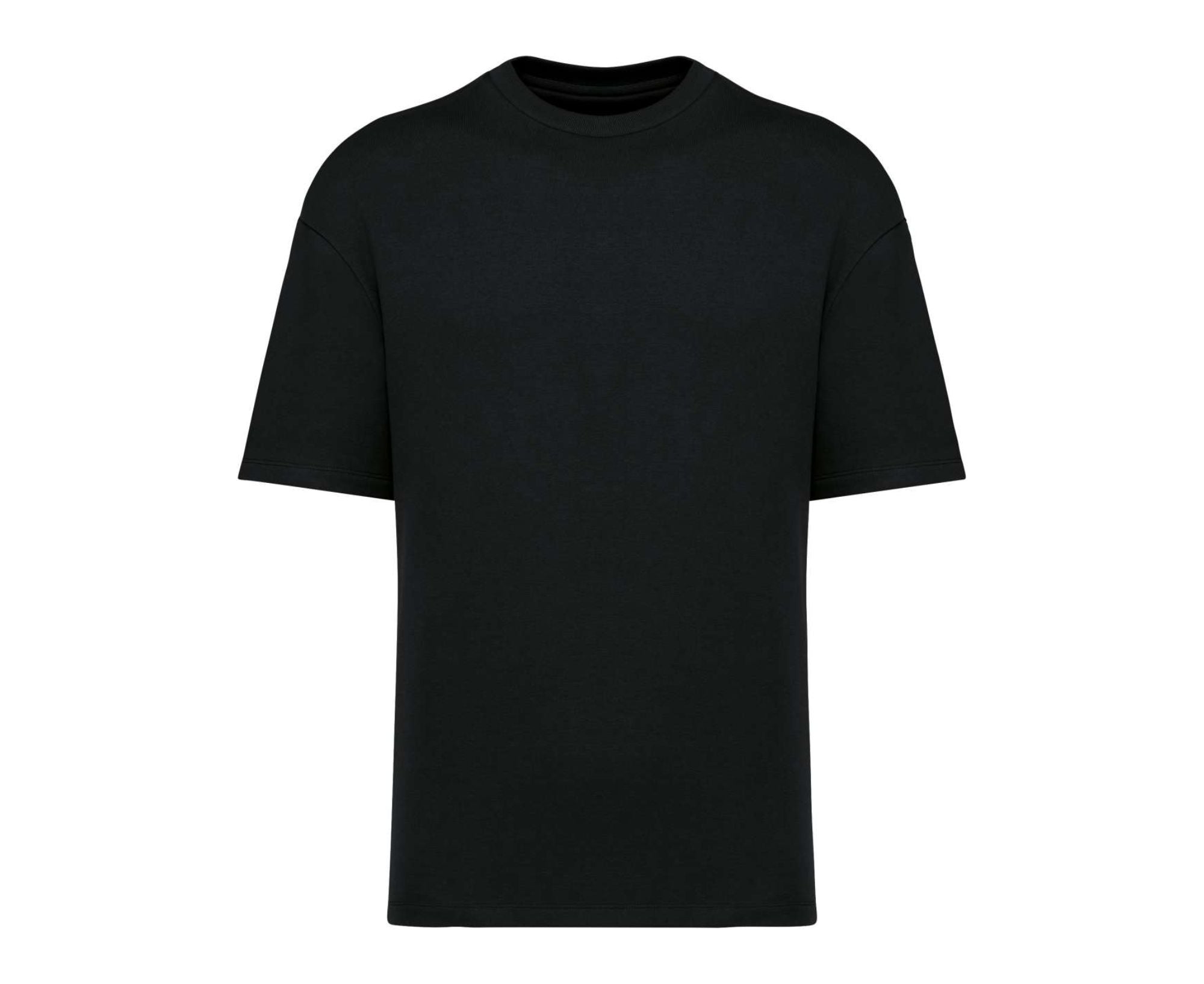 NS308 | Unisex Eco-Friendly Oversized French Terry T-Shirt Black
