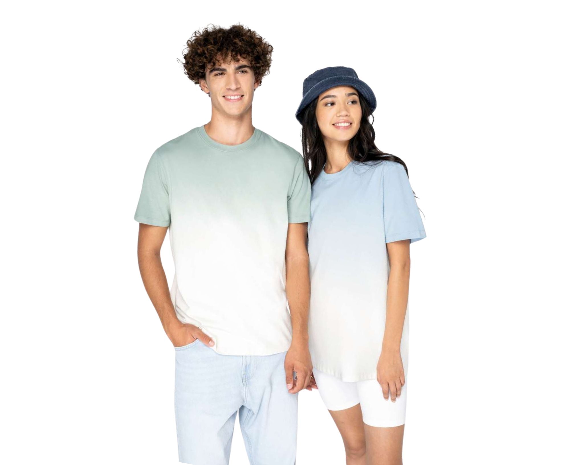 NS345 | Unisex Eco-Friendly Dip Dye T-Shirt