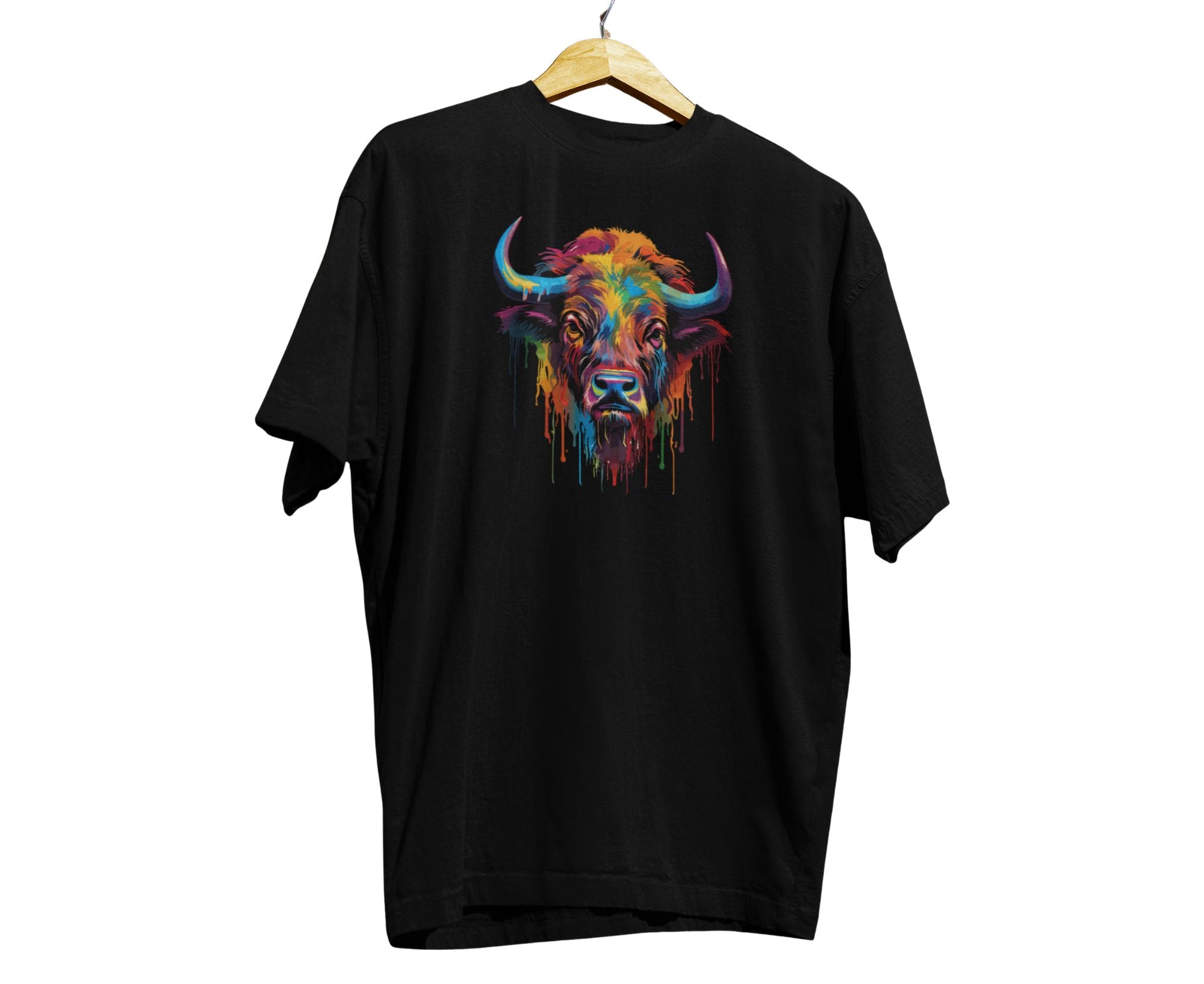 NSBT | Neon Spirit Bison T-Shirt Black