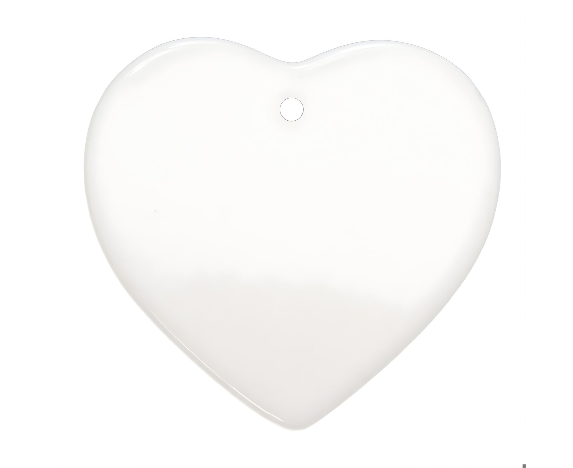 GPSCHO | Sublimation Ceramic Heart Ornament - 8 cm x 7.3 cm