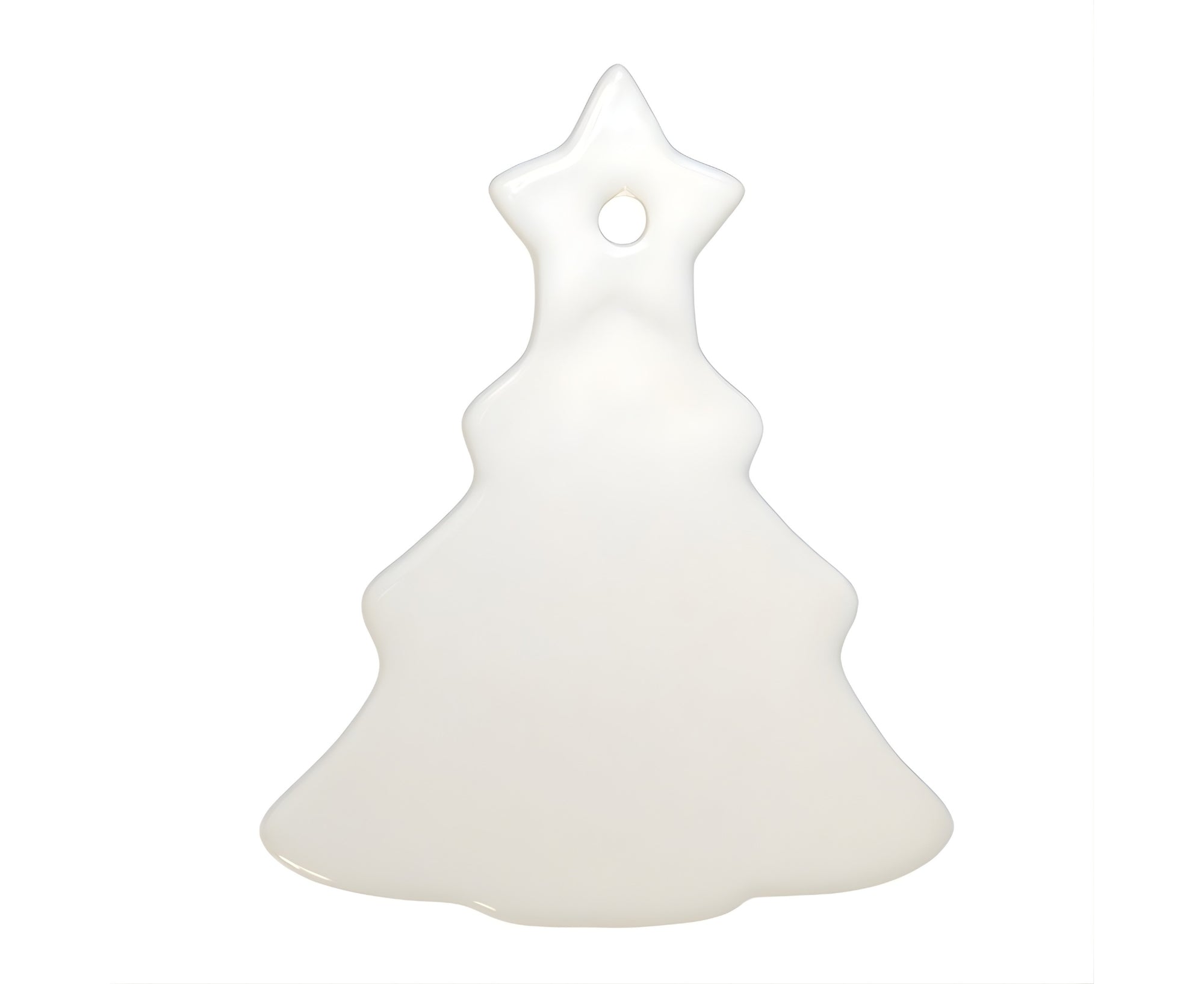 GPSCOCT | Sublimation Ceramic Ornament Christmas Tree - 9.5 cm x 7.3 cm