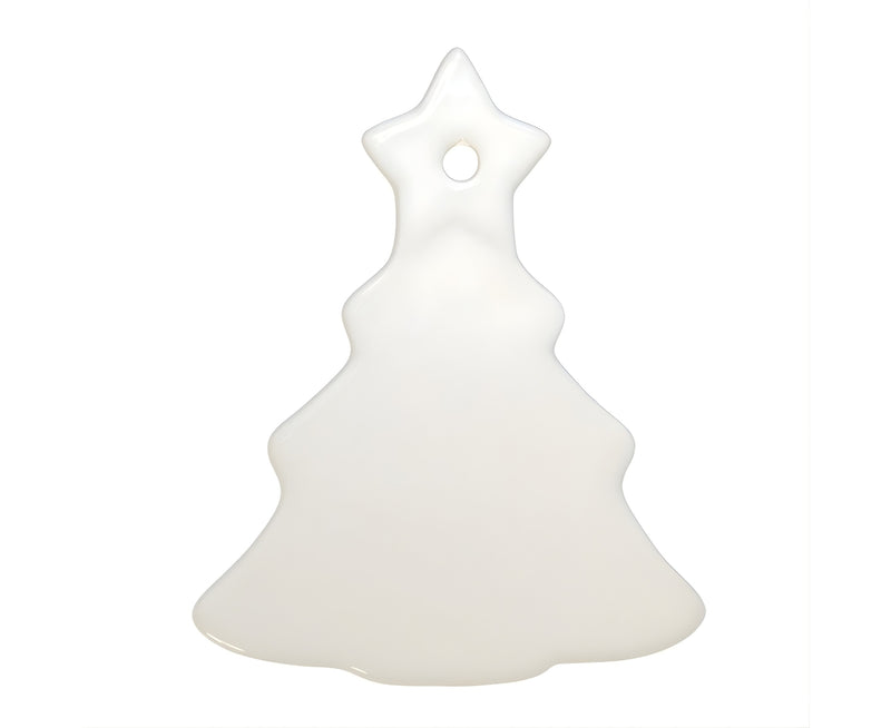 GPSCOCT | Sublimation Ceramic Ornament Christmas Tree - 9.5 cm x 7.3 cm