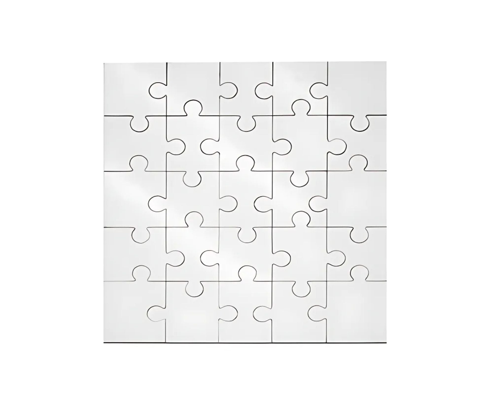 STSP25 | Subli Puzzle 25 pcs - 17x17 cm White