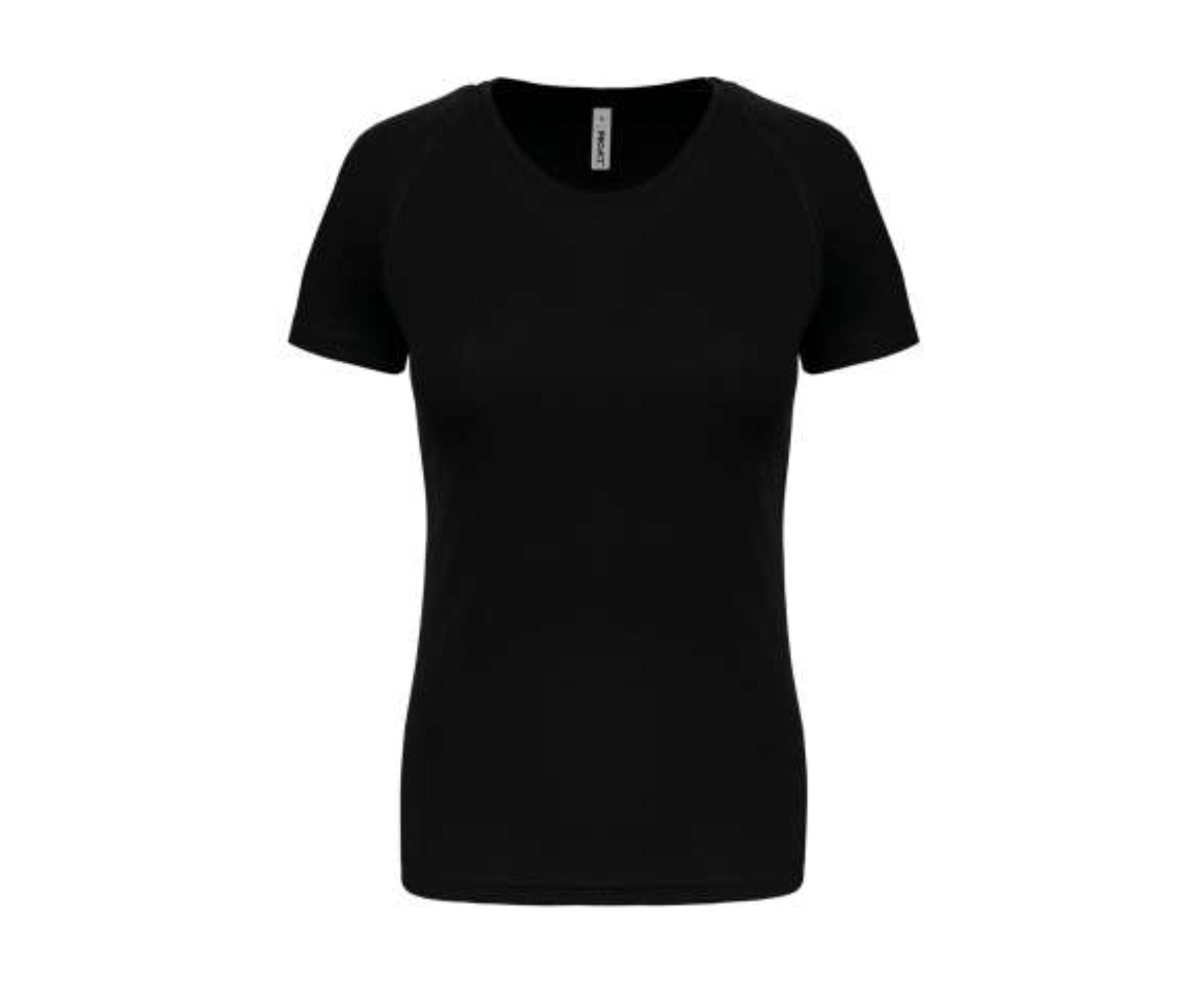PA439 | Short Sleeved Ladies Sport T-Shirt Black