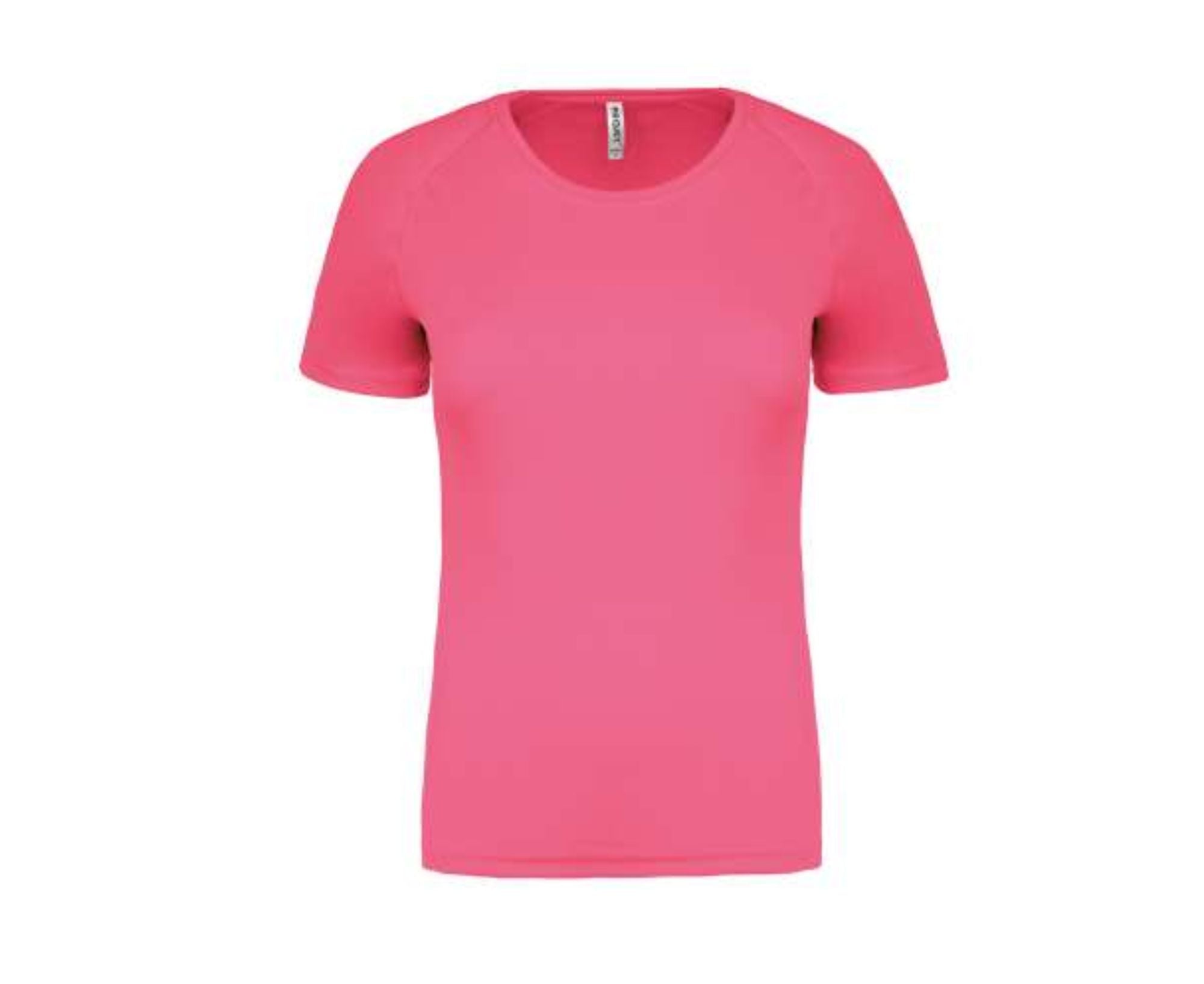 PA439 | Short Sleeved Ladies Sport T-Shirt Fluorescent Pink