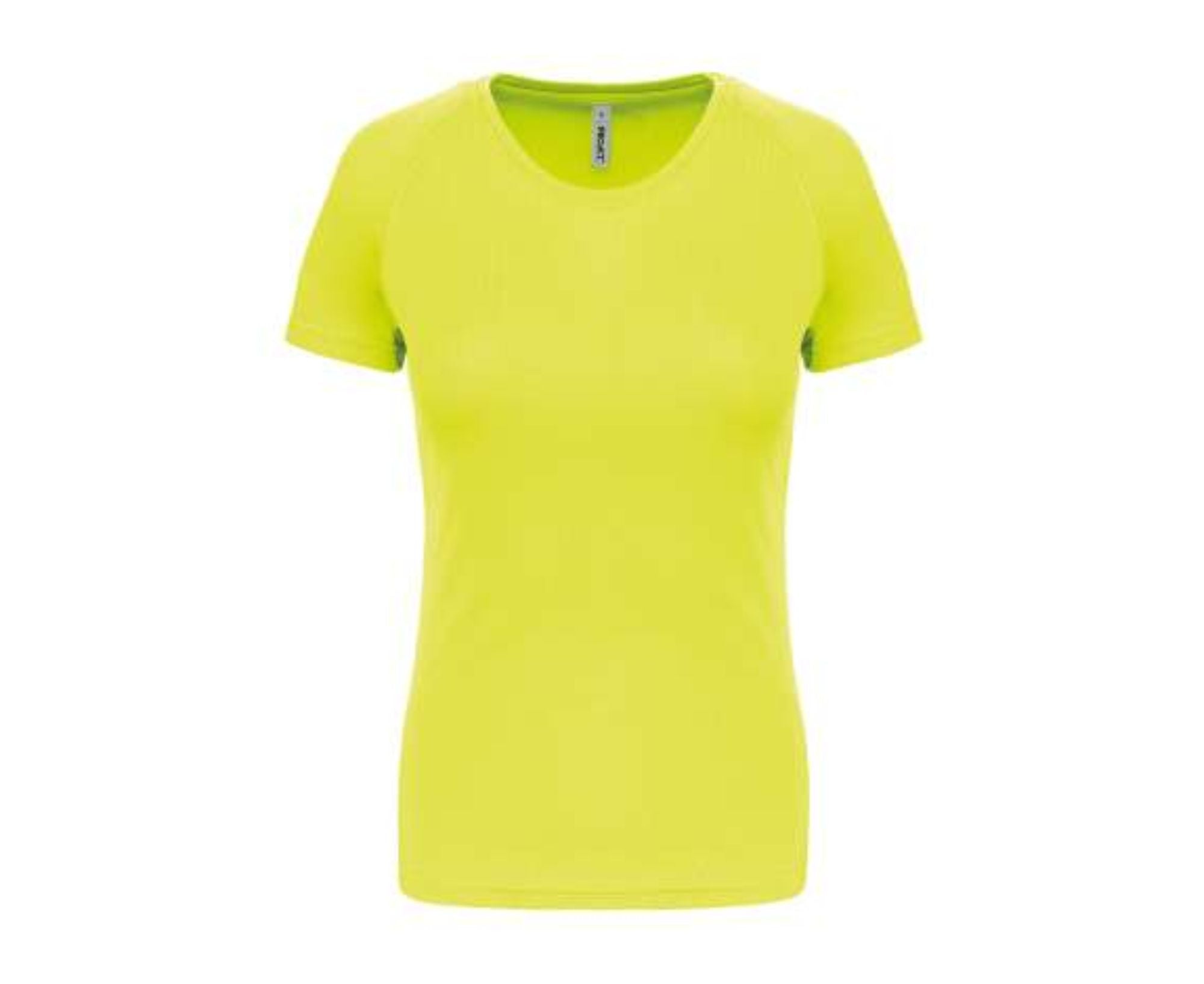 PA439 | Short Sleeved Ladies Sport T-Shirt Fluorescent Yellow