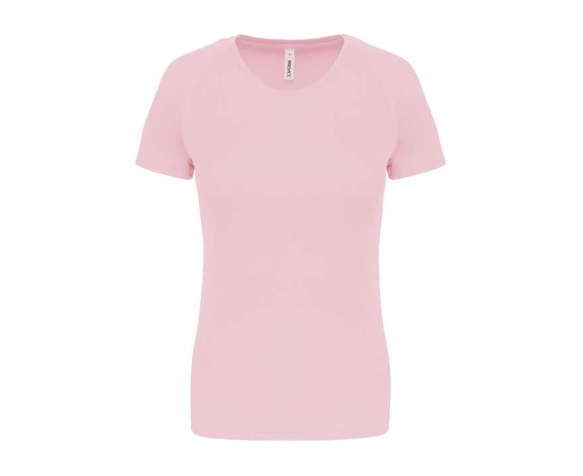 PA439 | Short Sleeved Ladies Sport T-Shirt Pale Pink