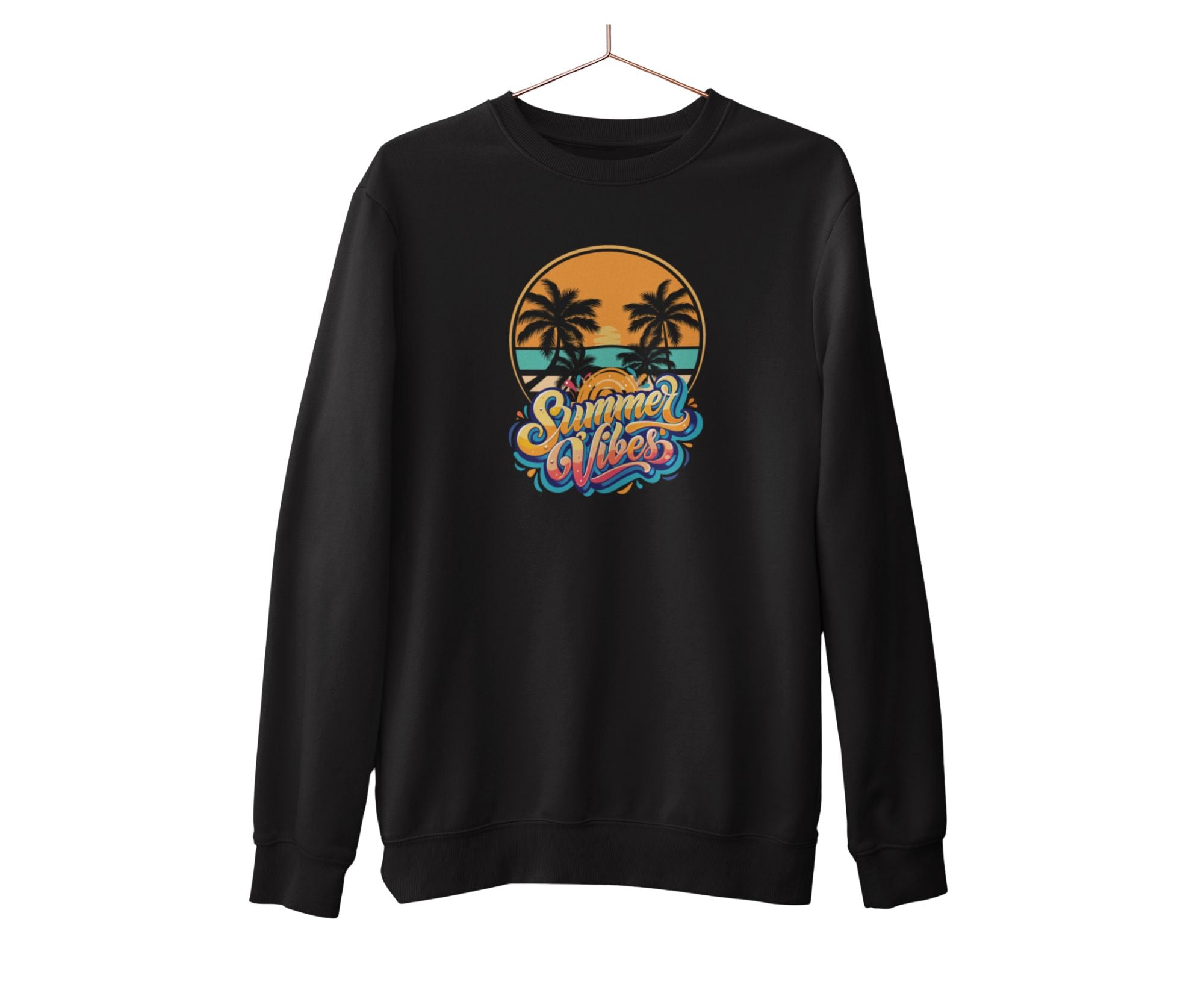 PSVSW | Summer Vibes Sweatshirt Deep Black