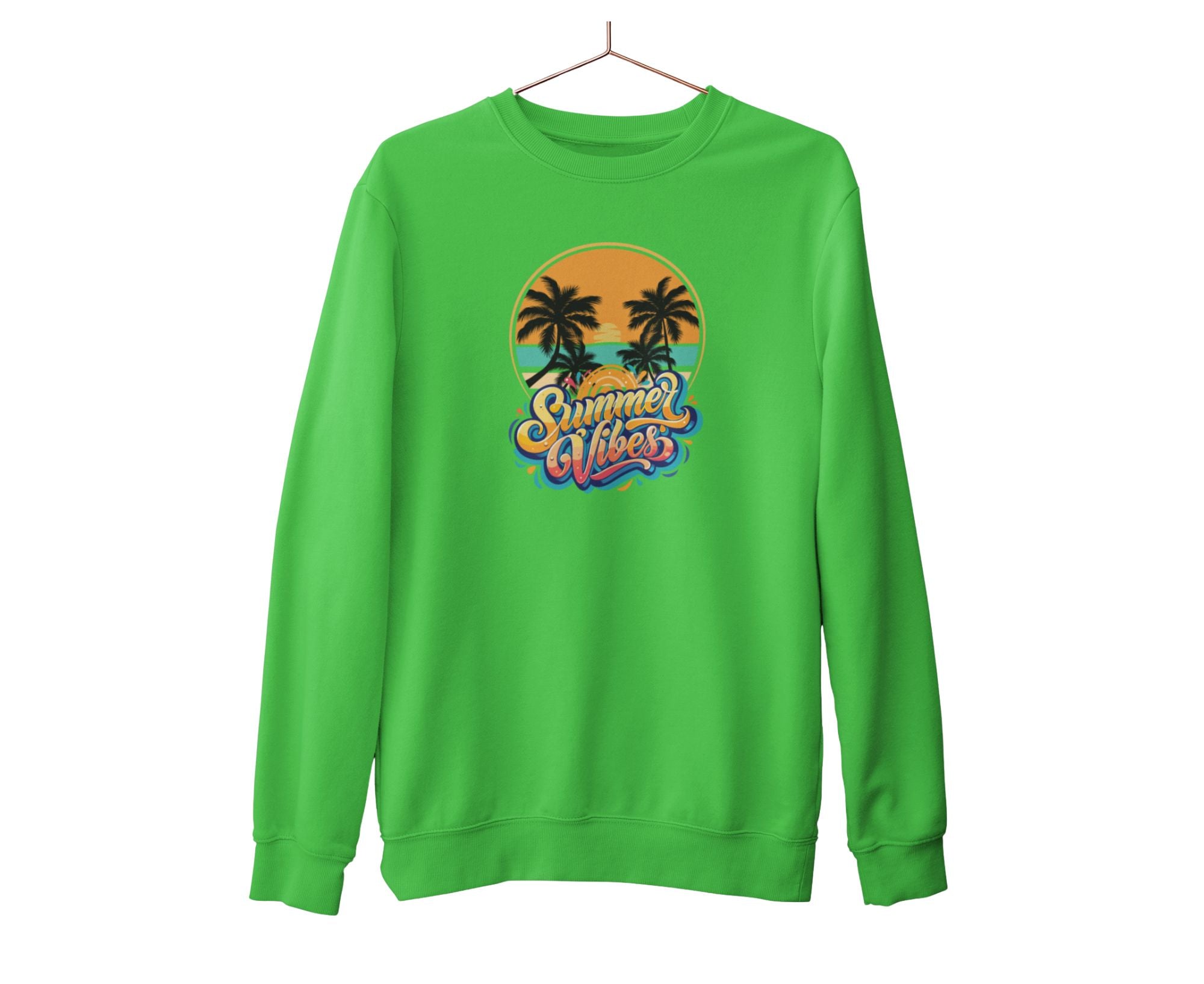PSVSW | Summer Vibes Sweatshirt Lime Green