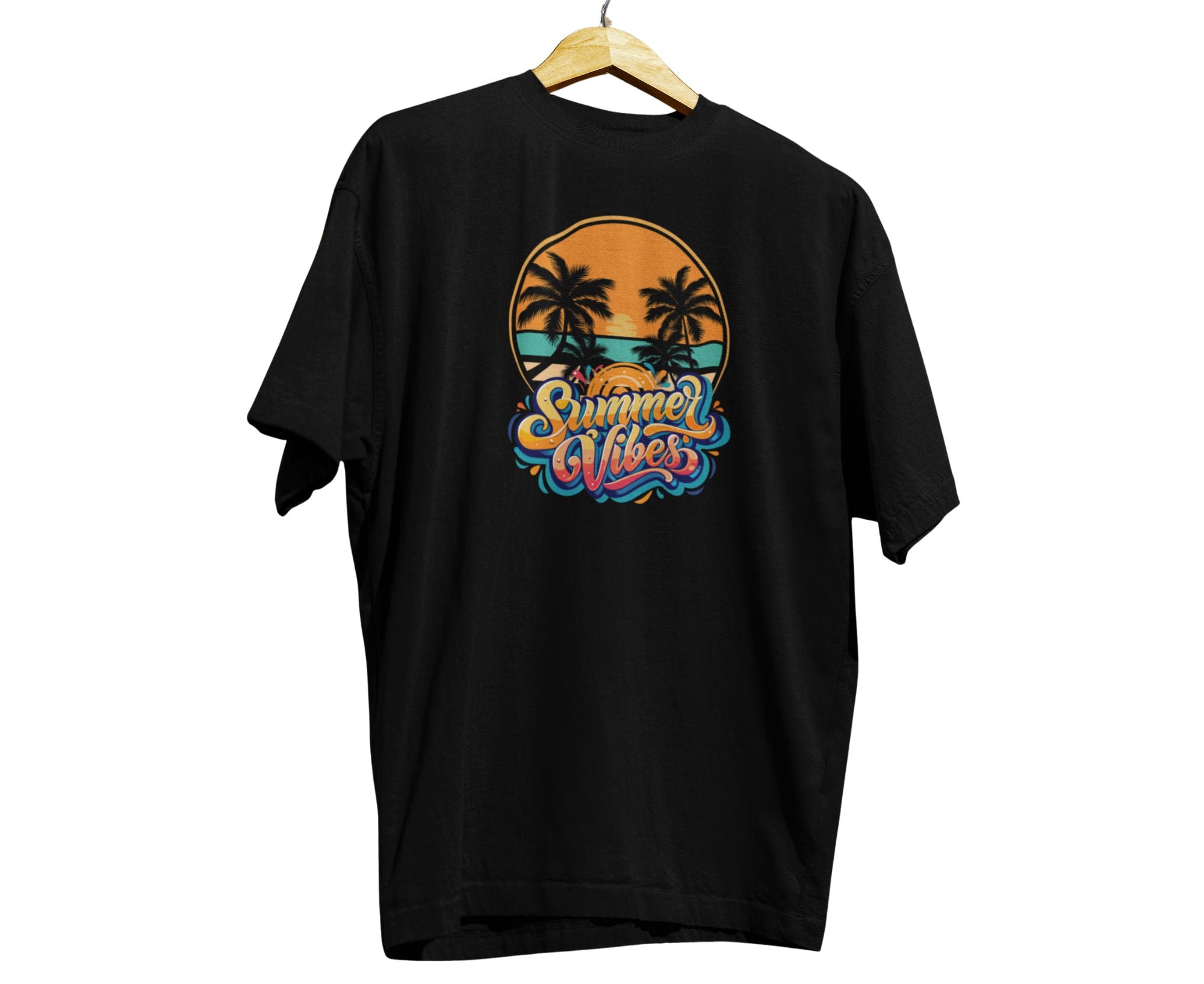 PSVT | Summer Vibes T-Shirt Pitch Black