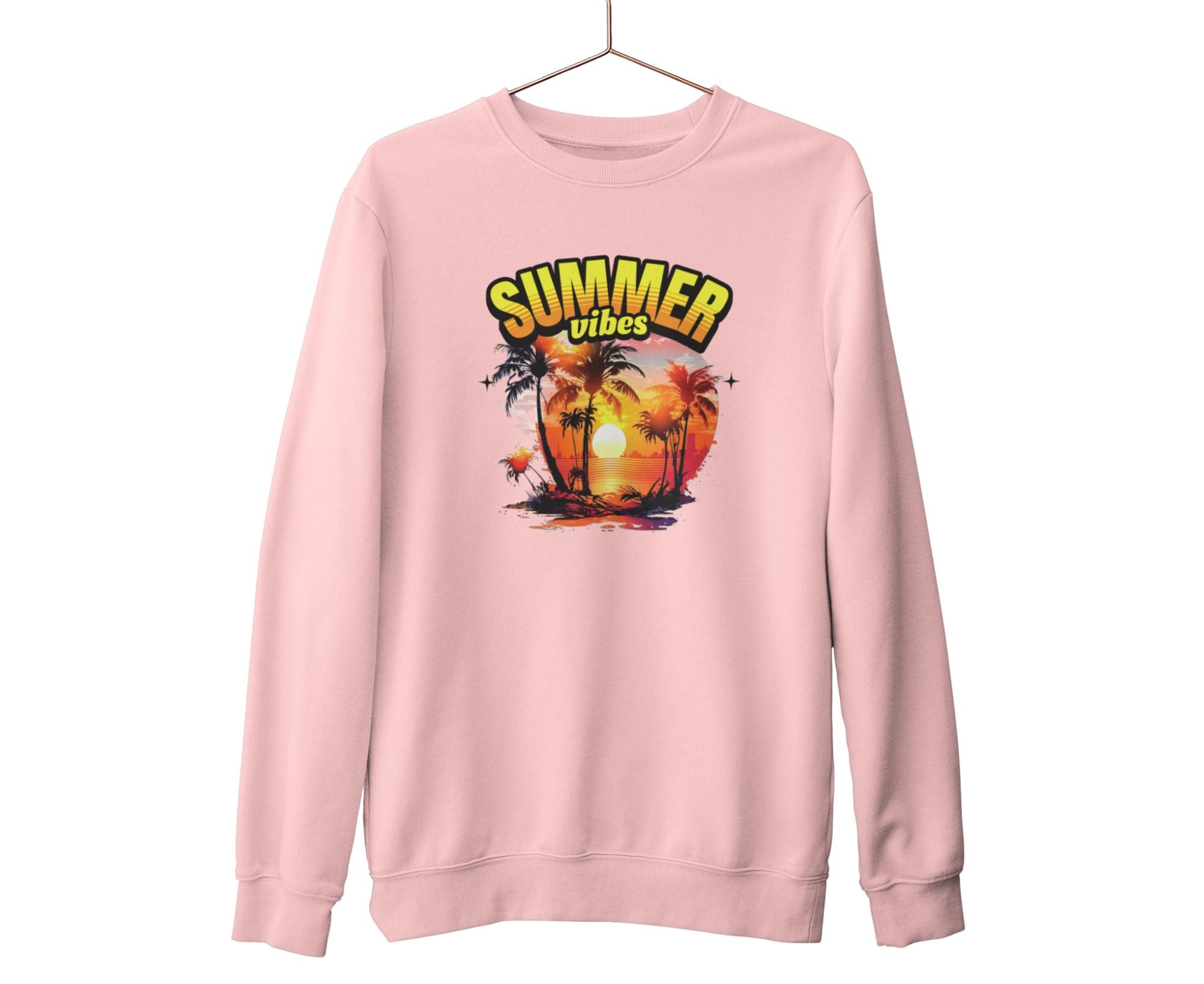 PTBSW | Tropic Blaze Summer Vibes Sweatshirt Baby Pink