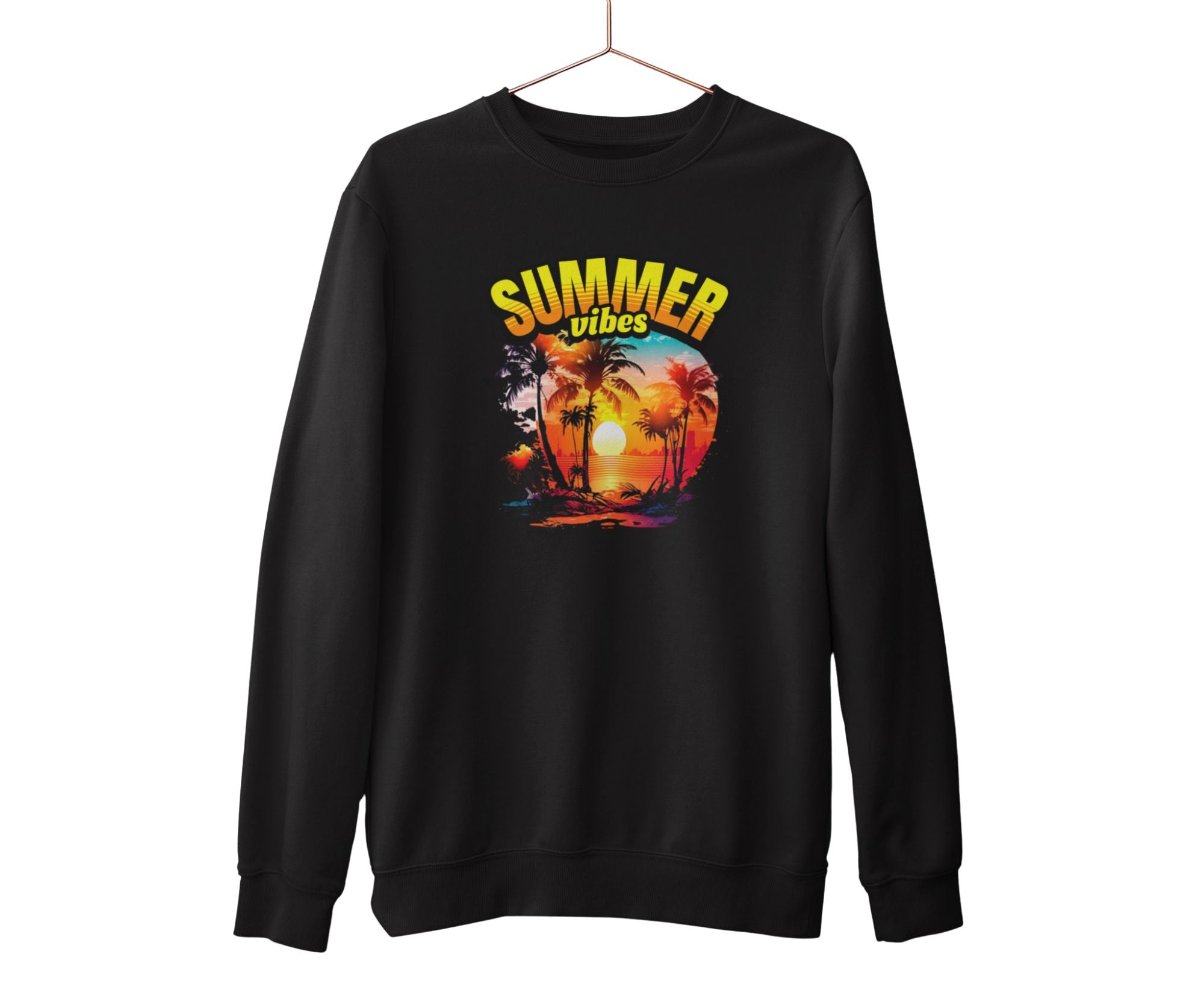 PTBSW | Tropic Blaze Summer Vibes Sweatshirt Deep Black