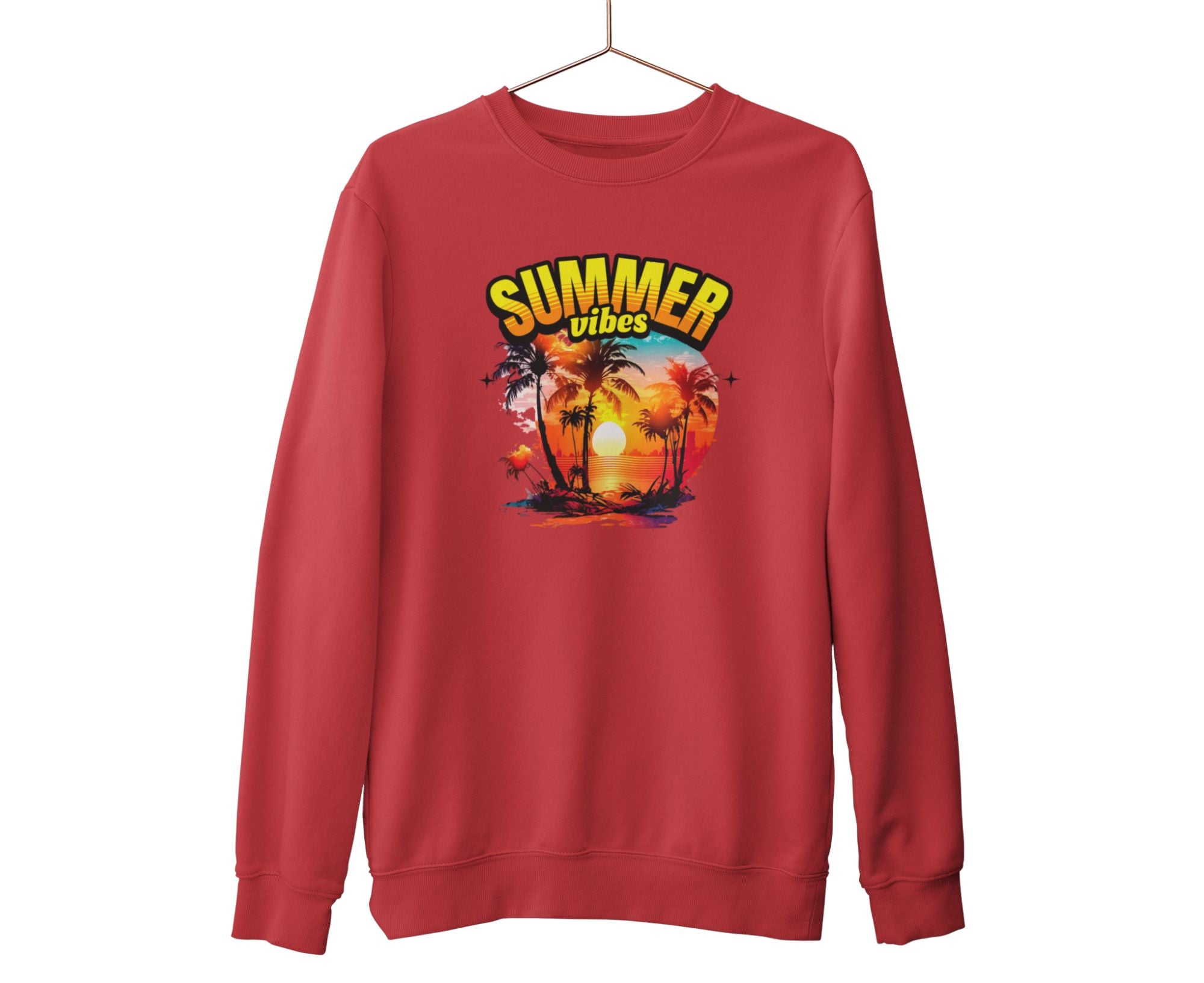 PTBSW | Tropic Blaze Summer Vibes Sweatshirt Fire Red