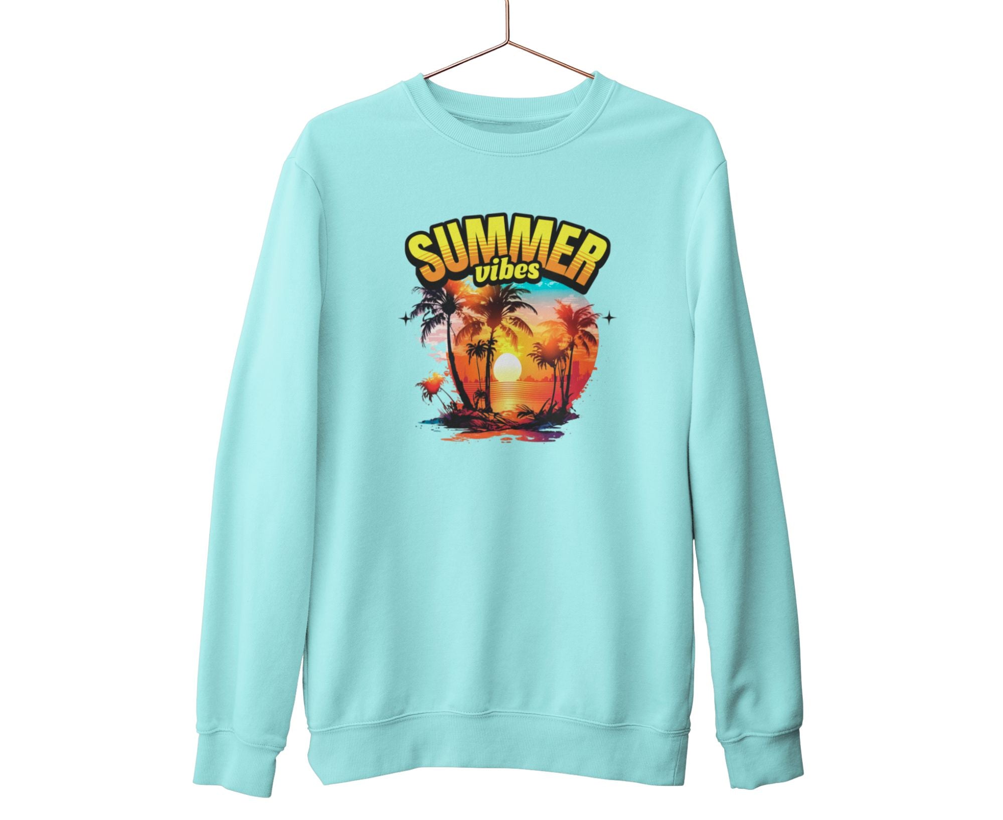 PTBSW | Tropic Blaze Summer Vibes Sweatshirt Ice Blue