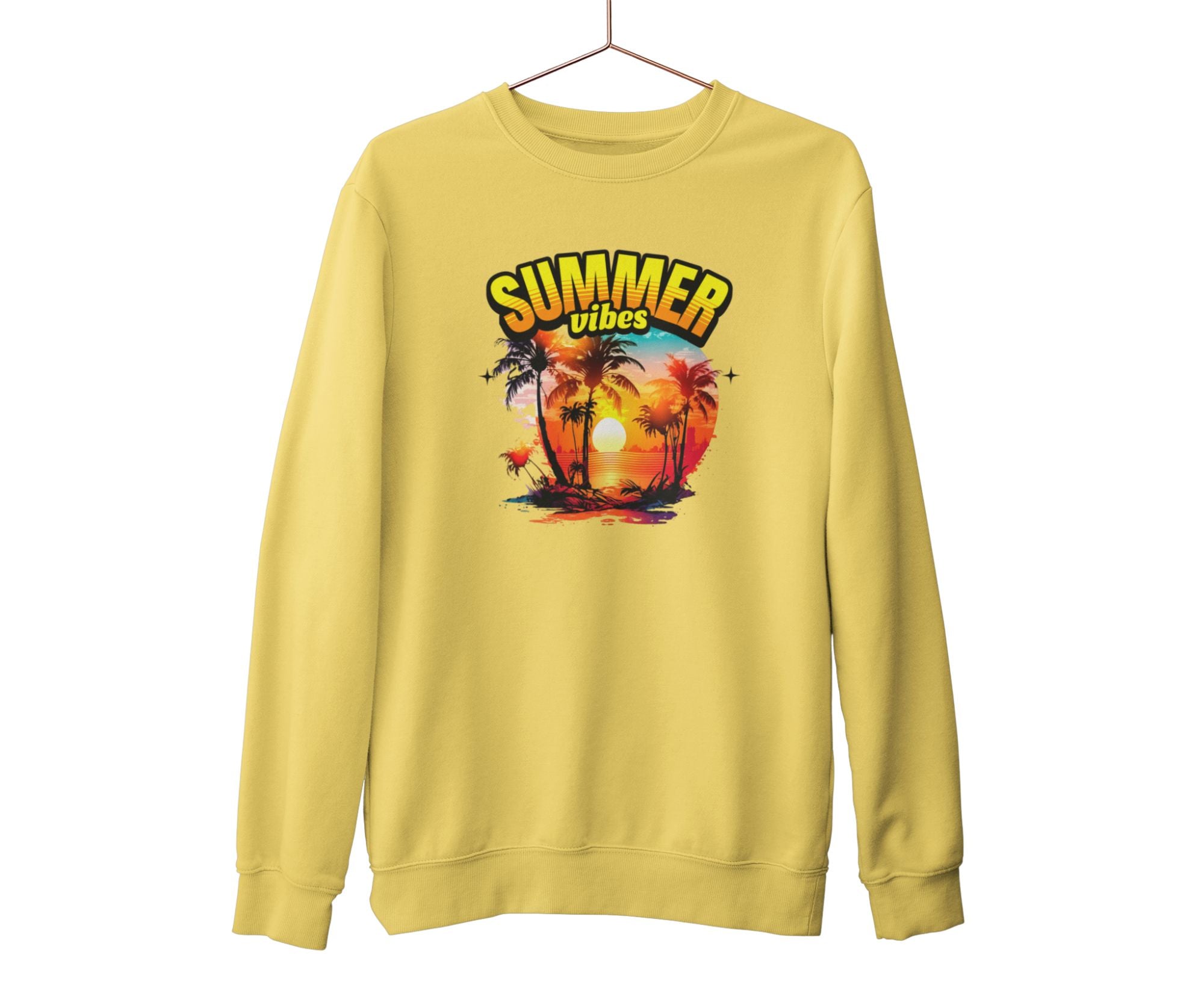 PTBSW | Tropic Blaze Summer Vibes Sweatshirt Mustard