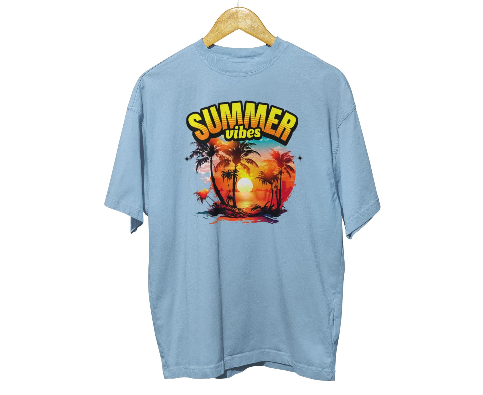 PTBT | Tropic Blaze Summer Vibes T-Shirt Light Blue