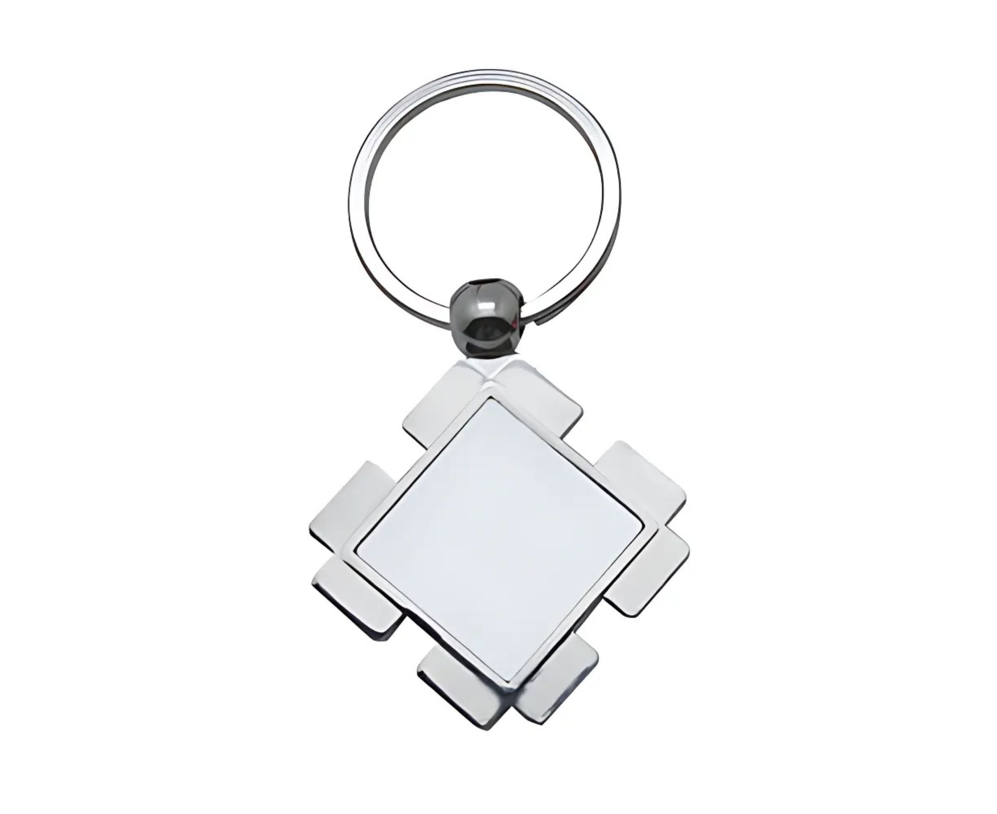 STSK7.8X4.4-1 | Sublimatable Keychain - 78x43 mm Gray