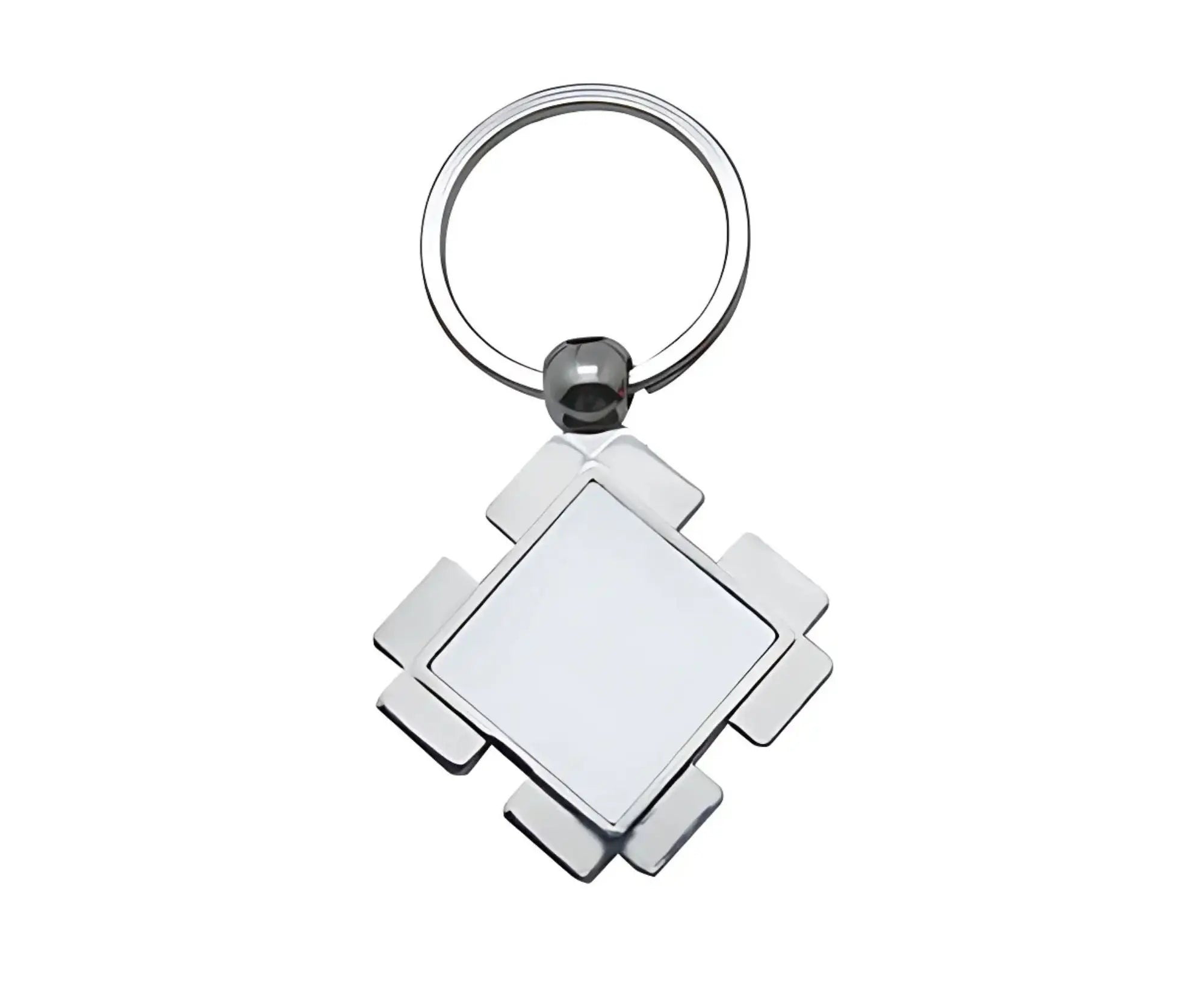 STSK7.8X4.4-1 | Sublimatable Keychain - 78x43 mm Gray