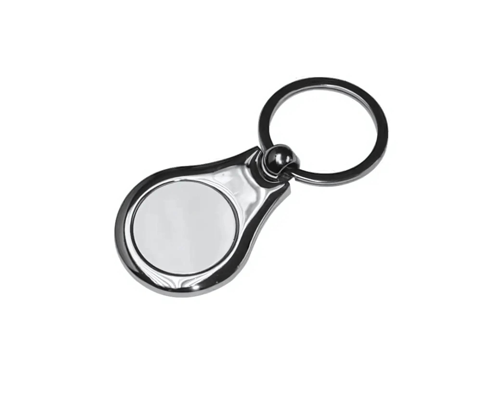 STSK7.5X3.3-1 | Sublimatable Keychain - 75x33 mm Gray