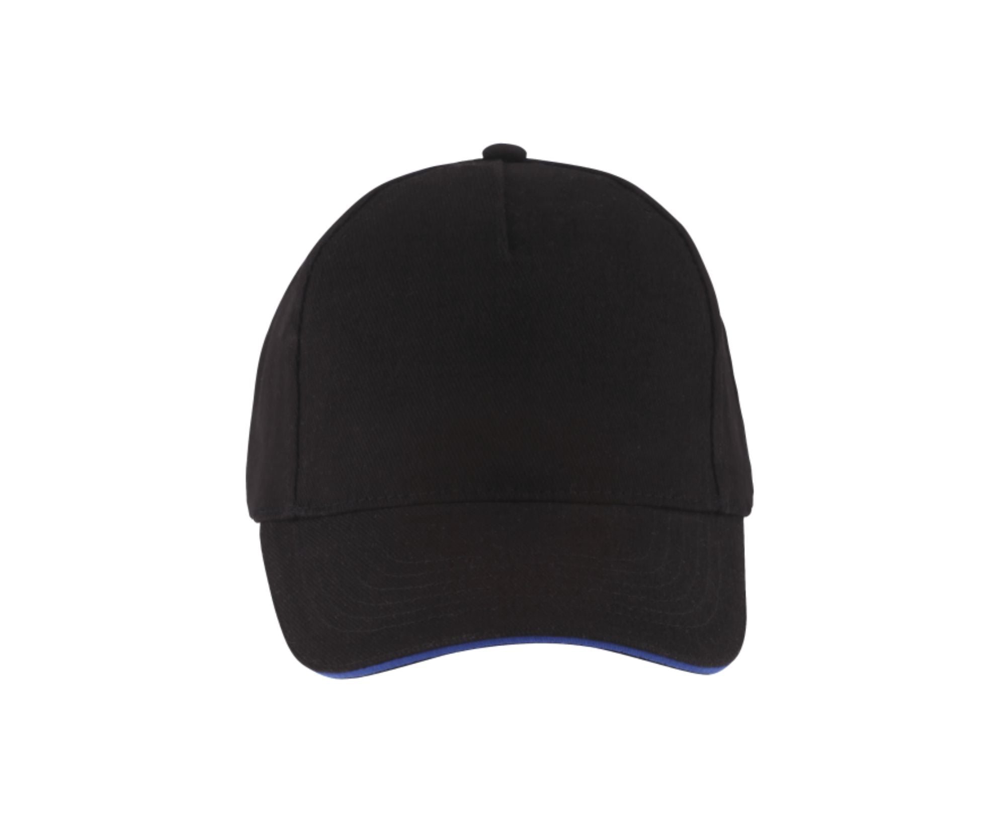 SO00594 | 5 Panel Long Beach Cap Black | Royal