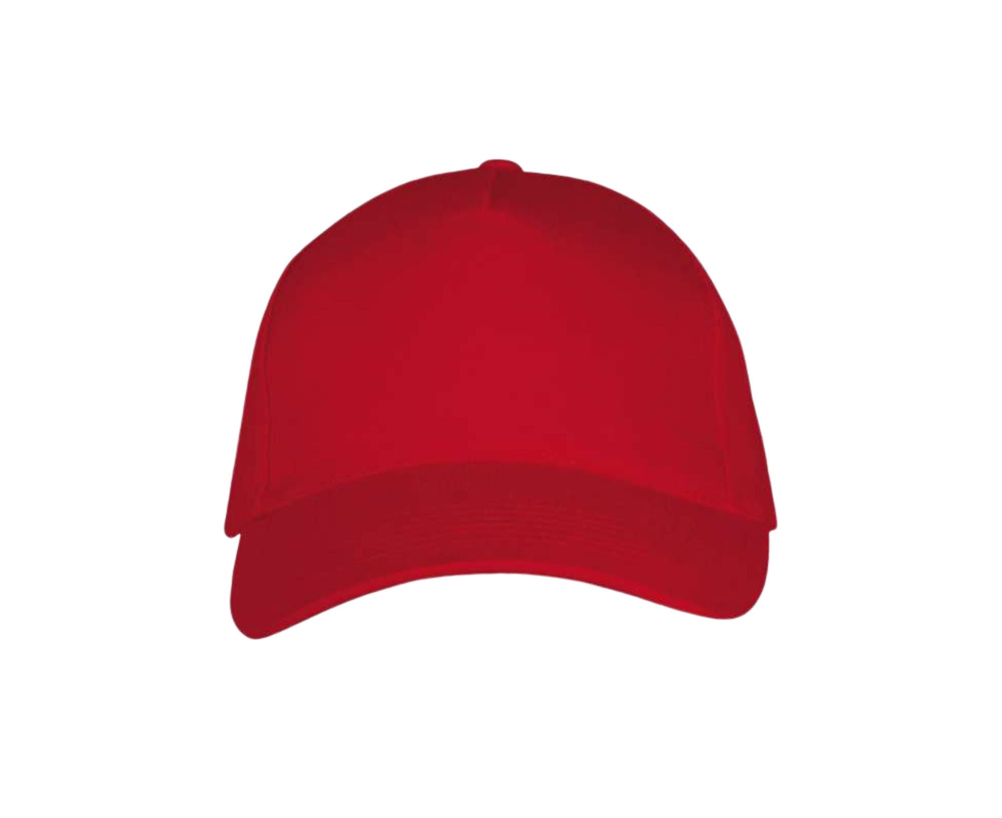 SO00594 | 5 Panel Long Beach Cap Red