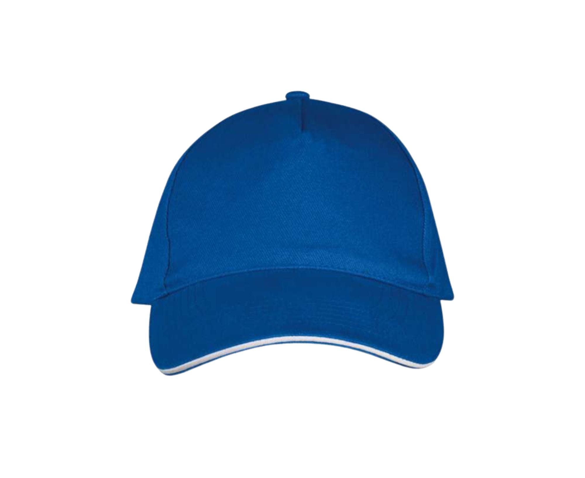 SO00594 | 5 Panel Long Beach Cap Royal Blue | White
