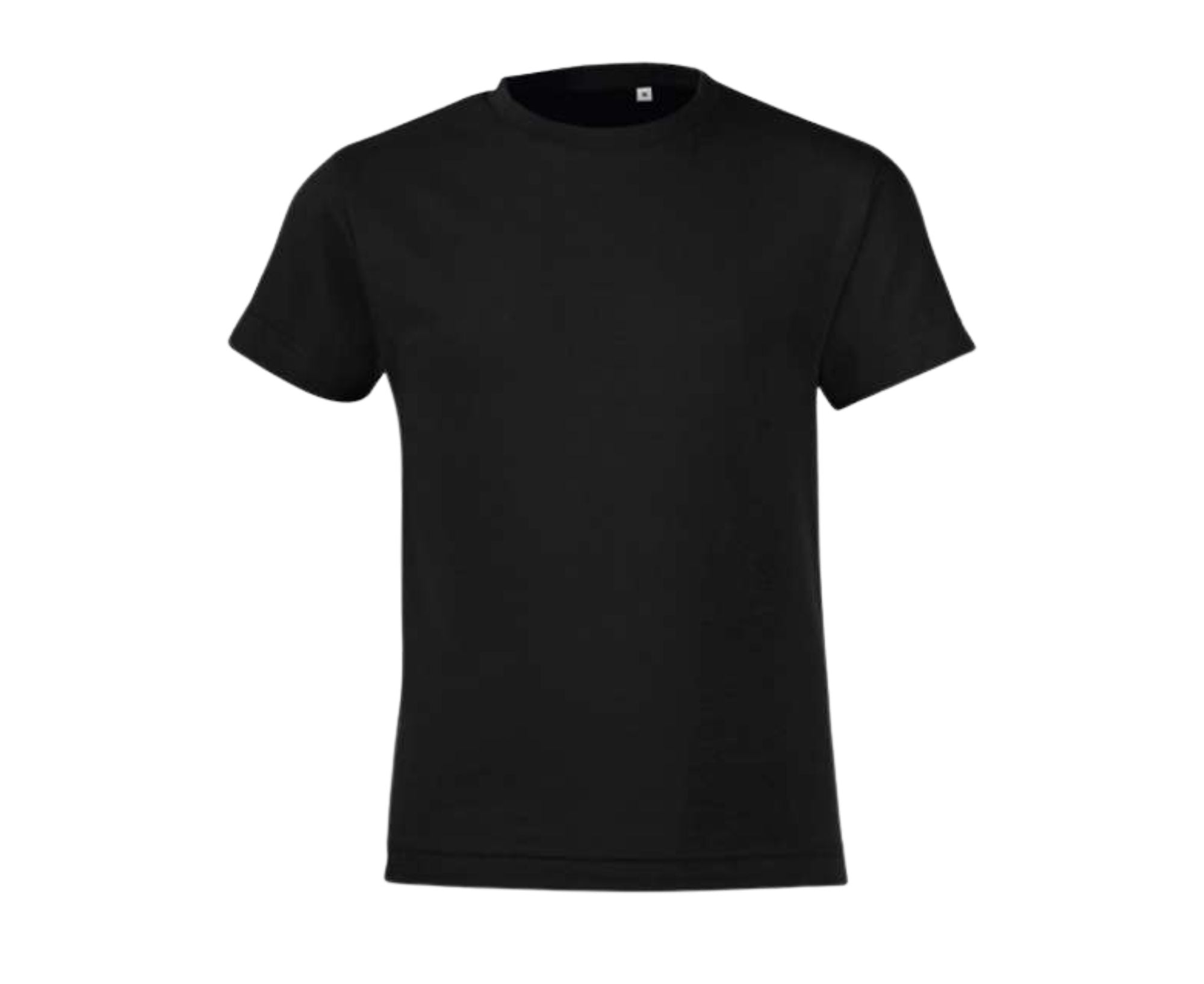 SO01183 | Rehent Fit Kids Round Neck T-Shirt Deep Black