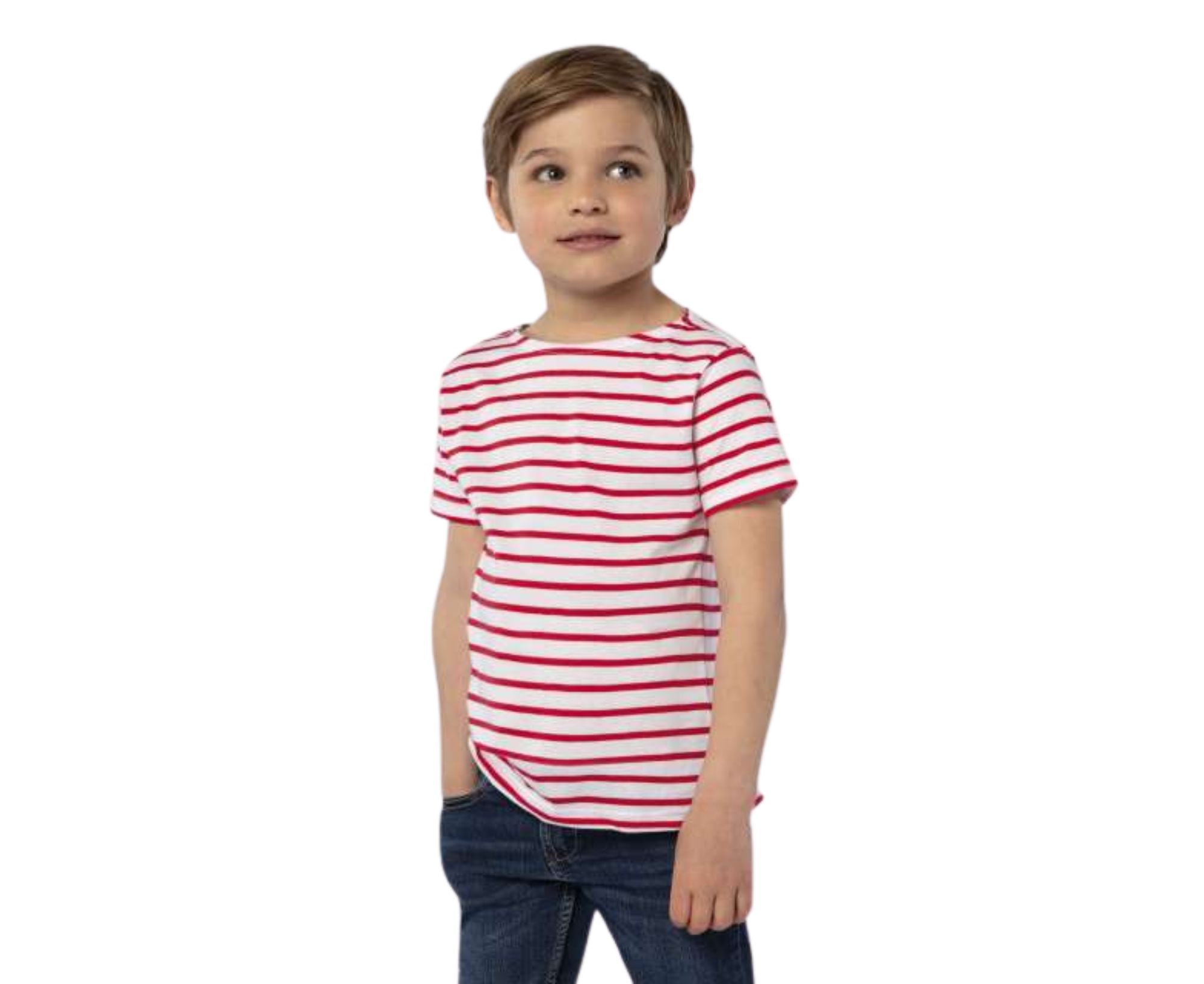 SO01400 | Miles Kids Round Neck Stripped T-Shirt