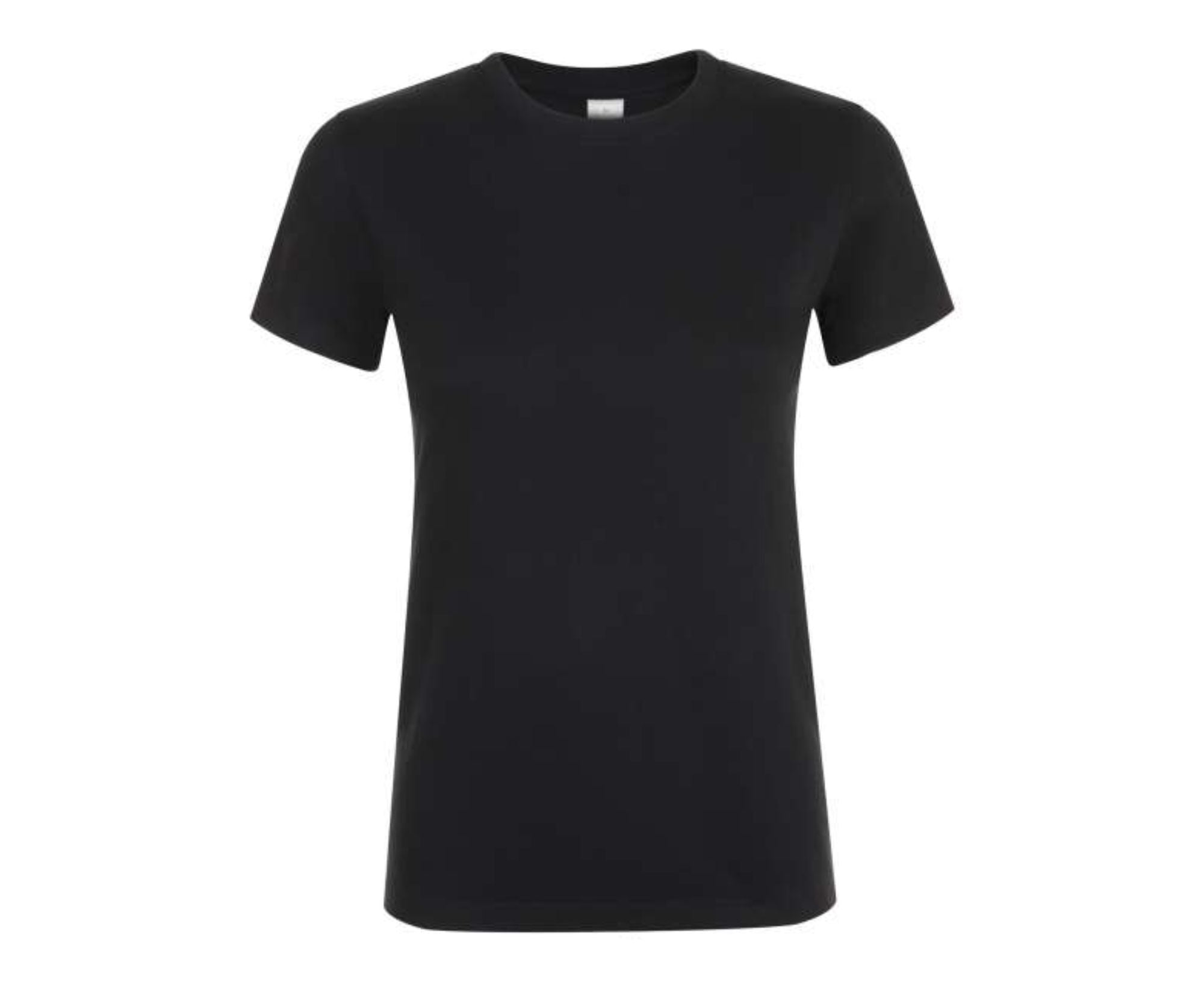 SO01825 | Regent Women Round Collart T-Shirt Deep Black
