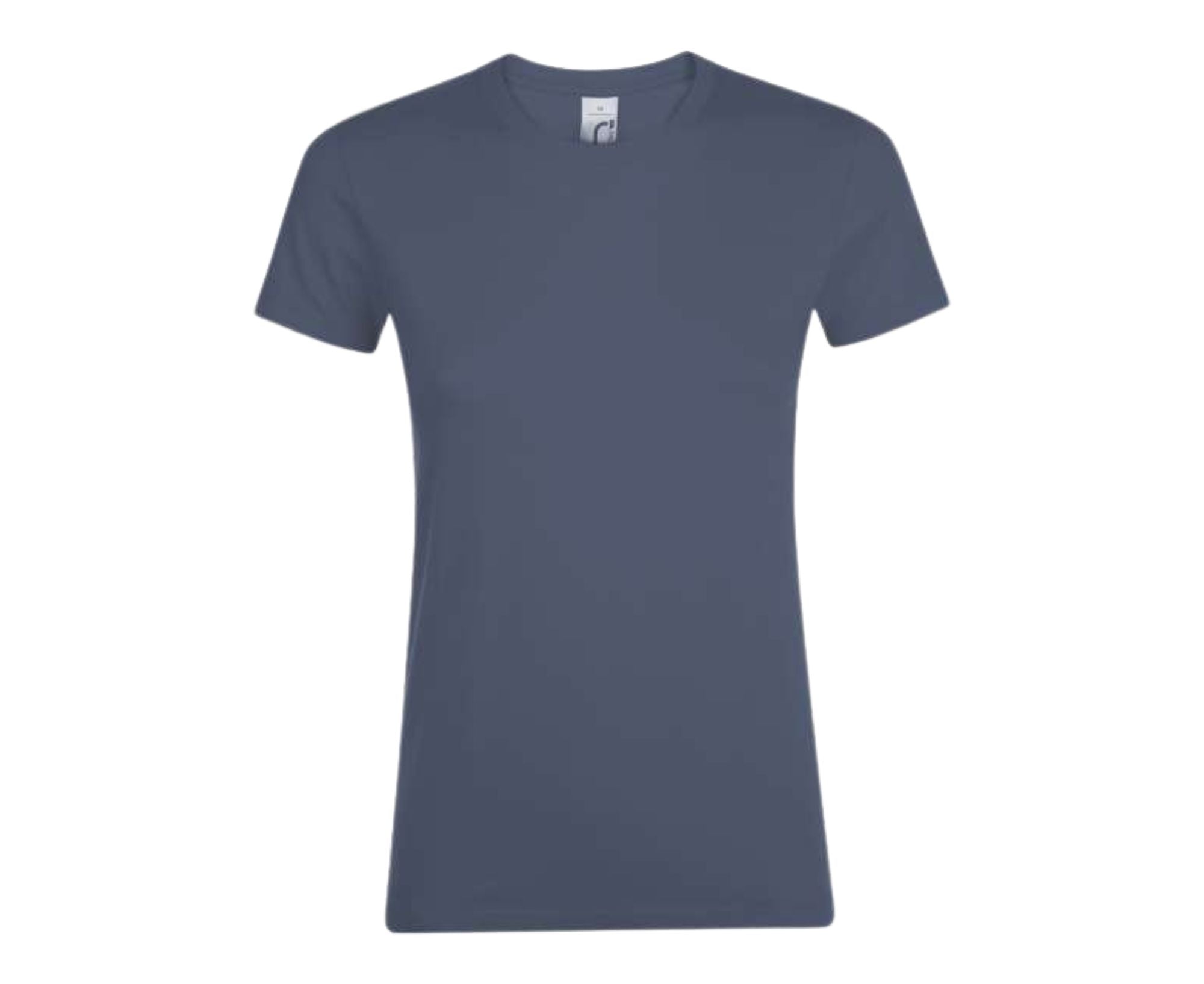 SO01825 | Regent Women Round Collart T-Shirt Denim