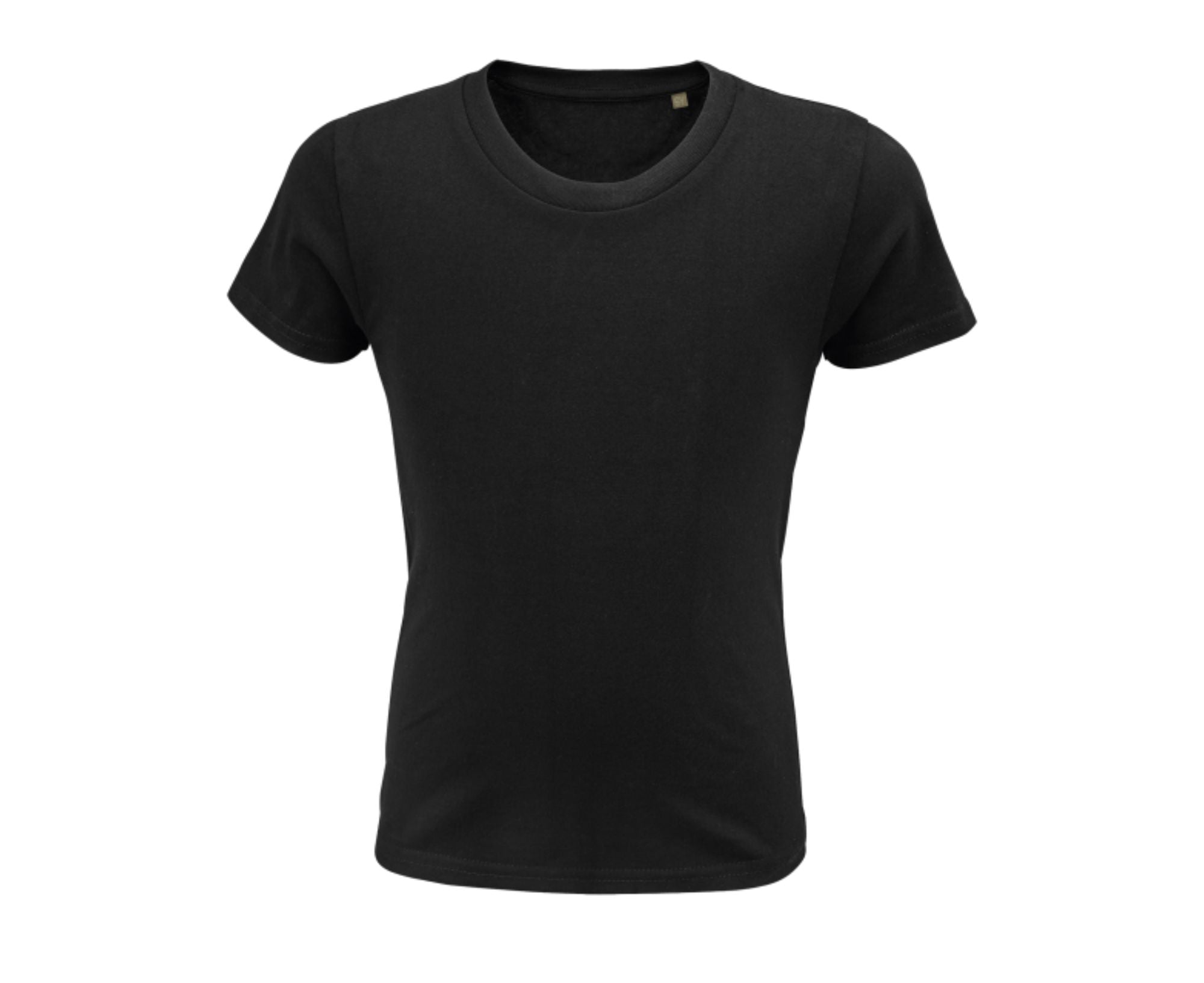 SO03578 | Pioner Kids Round Neck Fitted Jersey T-Shirt Deep Black