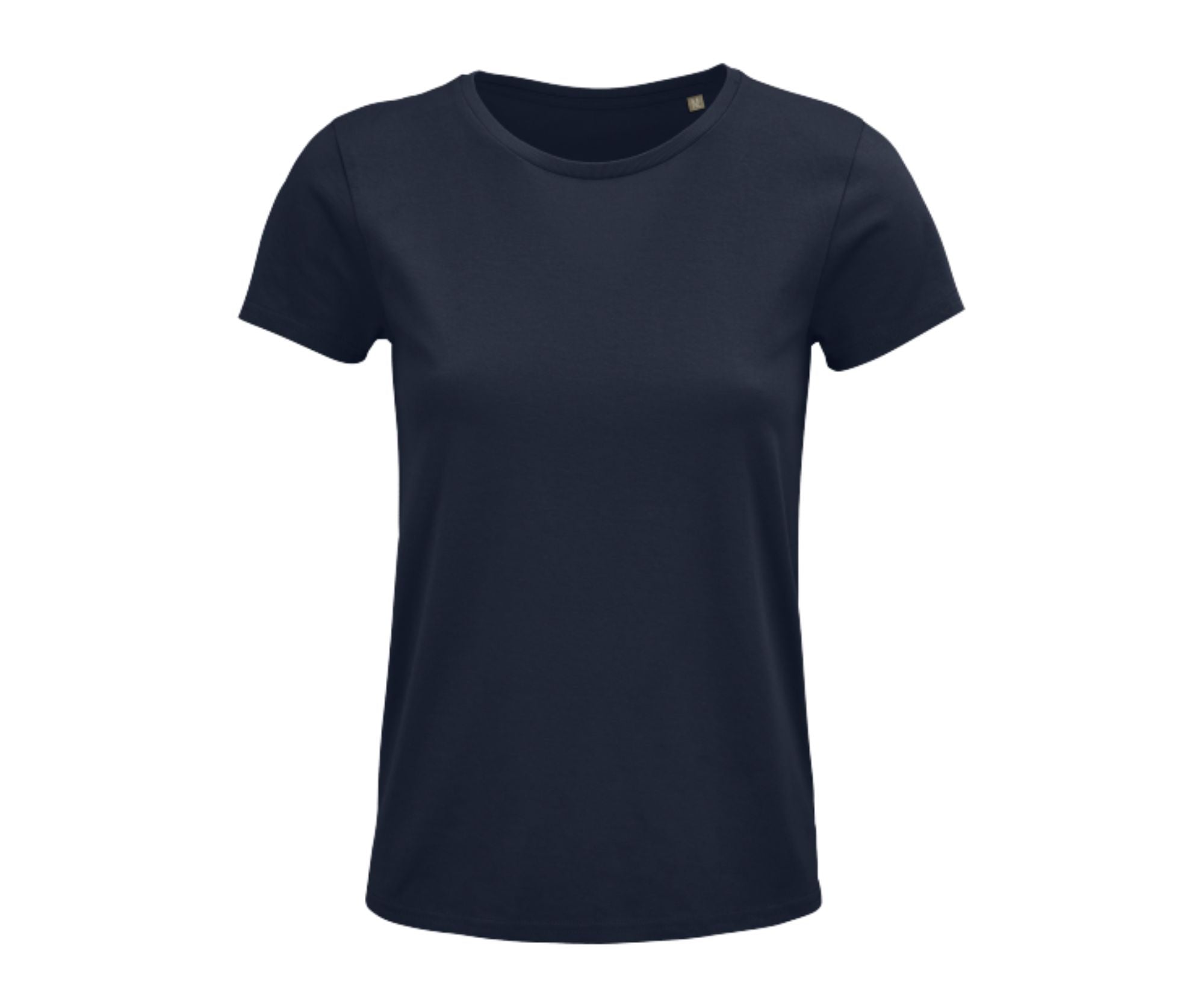 SO03581 | Crusader Women's Round-Neck Fitted Jersey T-Shirt French Navy