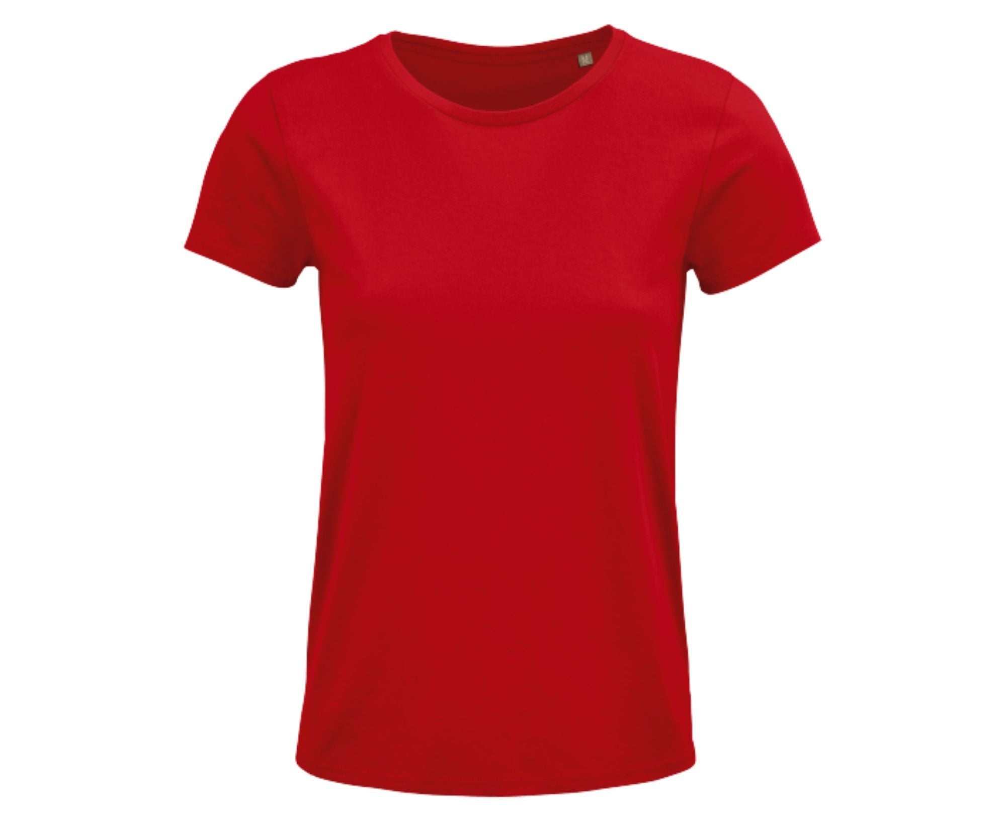 SO03581 | Crusader Women's Round-Neck Fitted Jersey T-Shirt Red