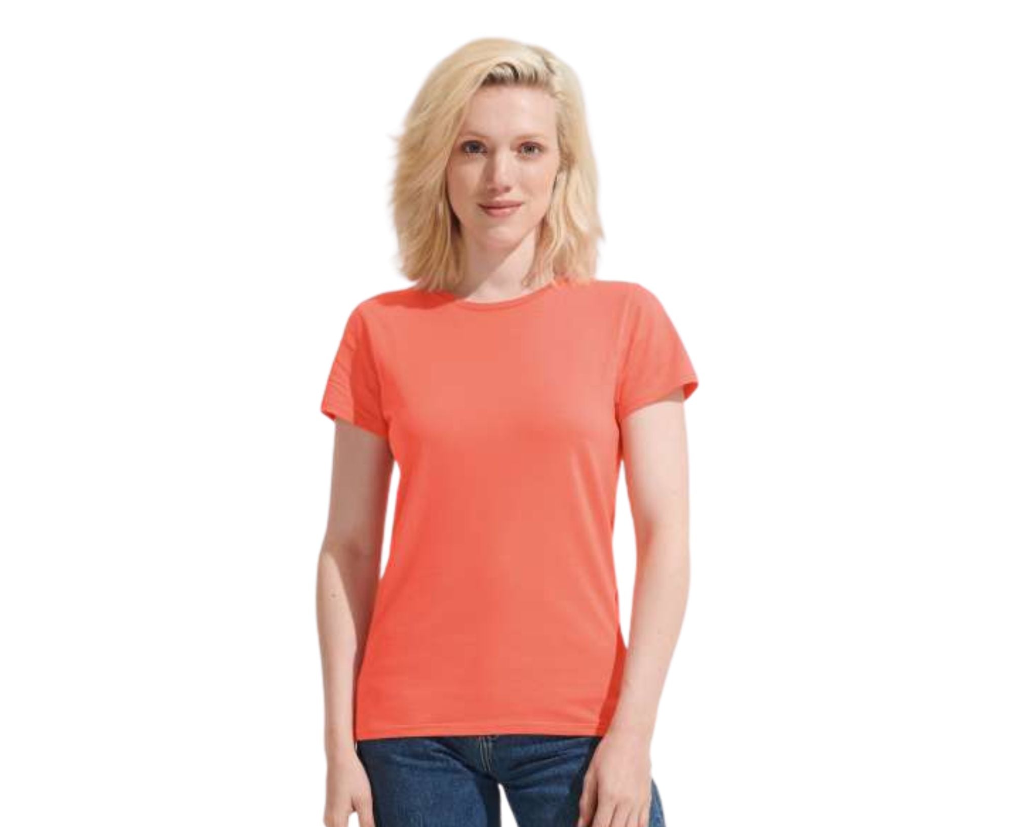 SO03581 | Crusader Women's Round-Neck Fitted Jersey T-Shirt