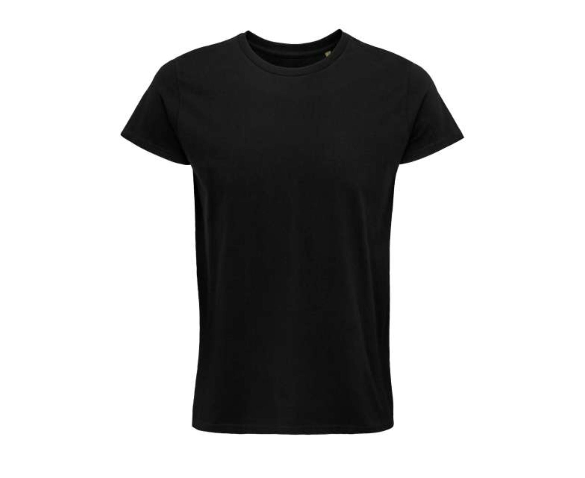 SO03582 | Crusader Men Round Neck Fitted Jersey T-Shirt Deep Black