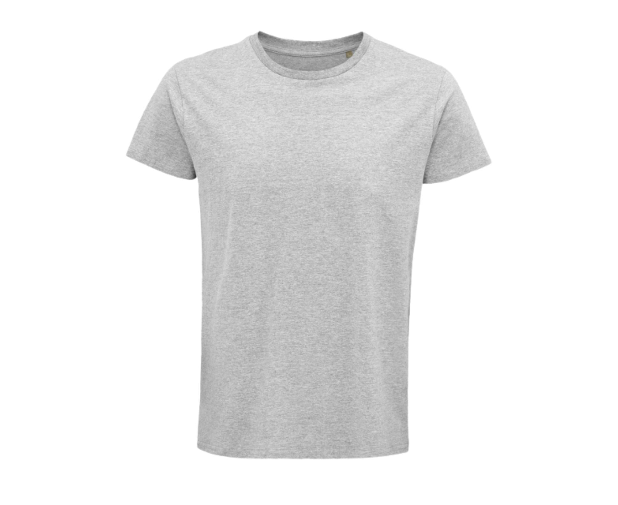 SO03582 | Crusader Men Round Neck Fitted Jersey T-Shirt Grey Melange