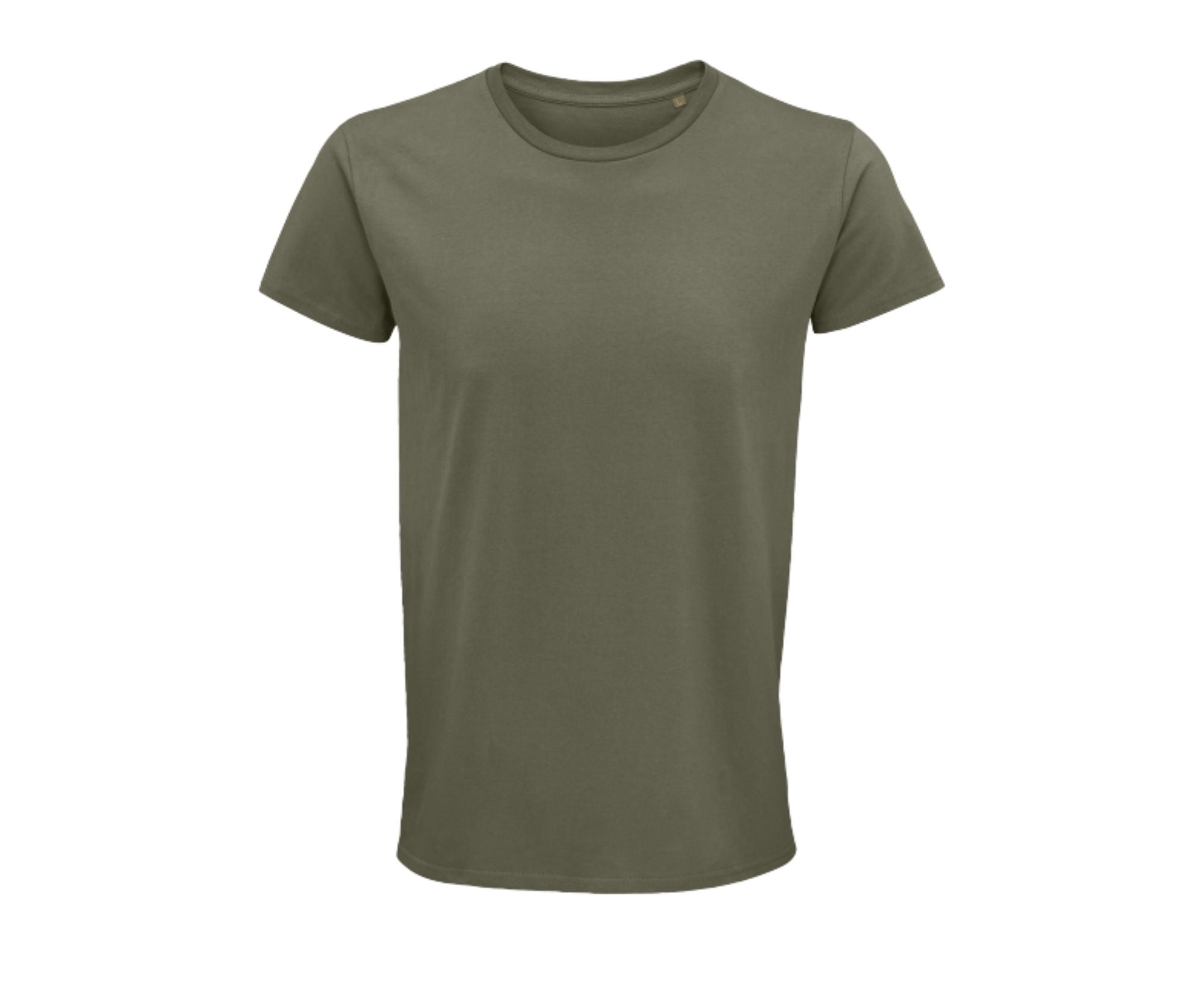 SO03582 | Crusader Men Round Neck Fitted Jersey T-Shirt Khaki