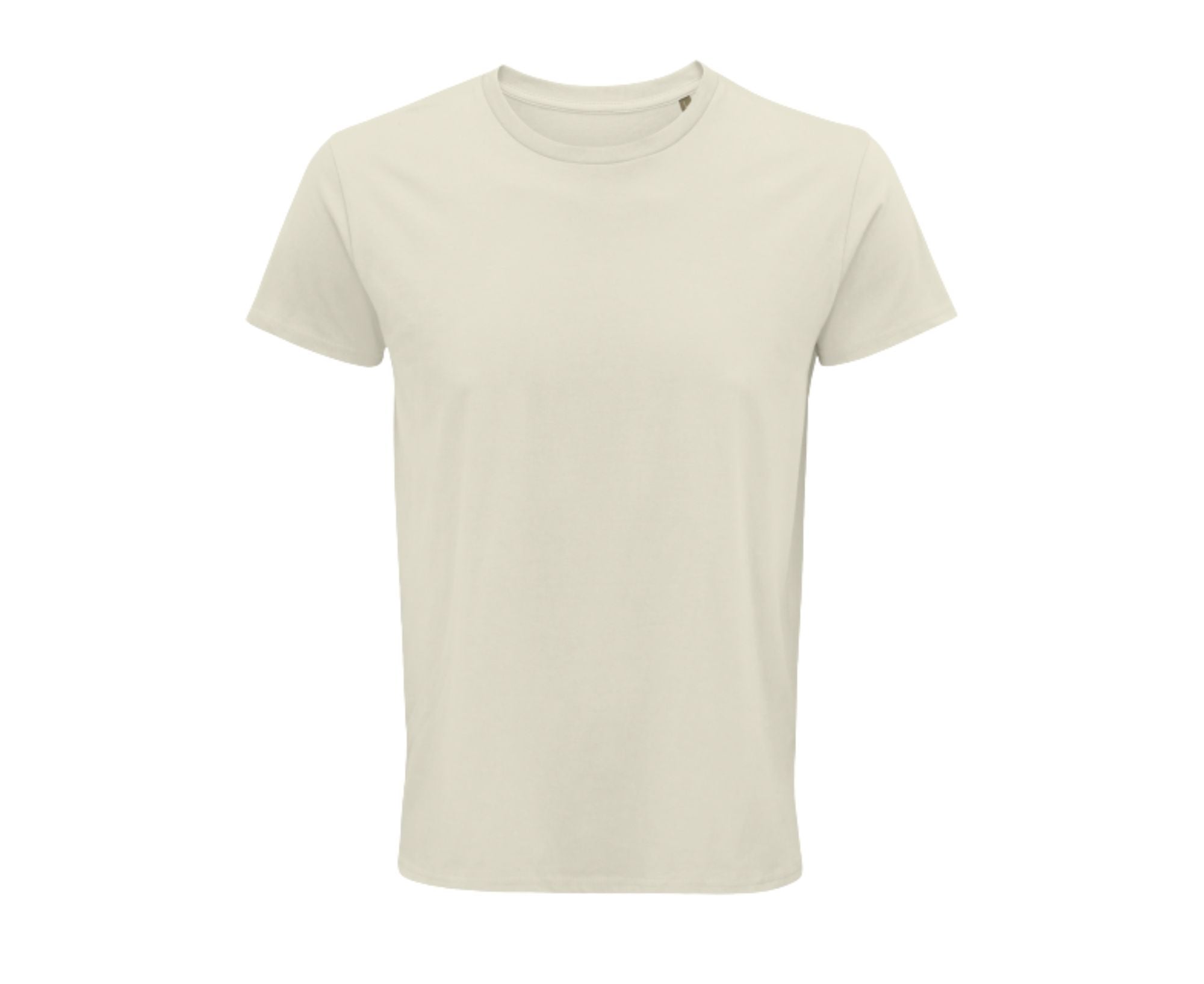SO03582 | Crusader Men Round Neck Fitted Jersey T-Shirt Natural