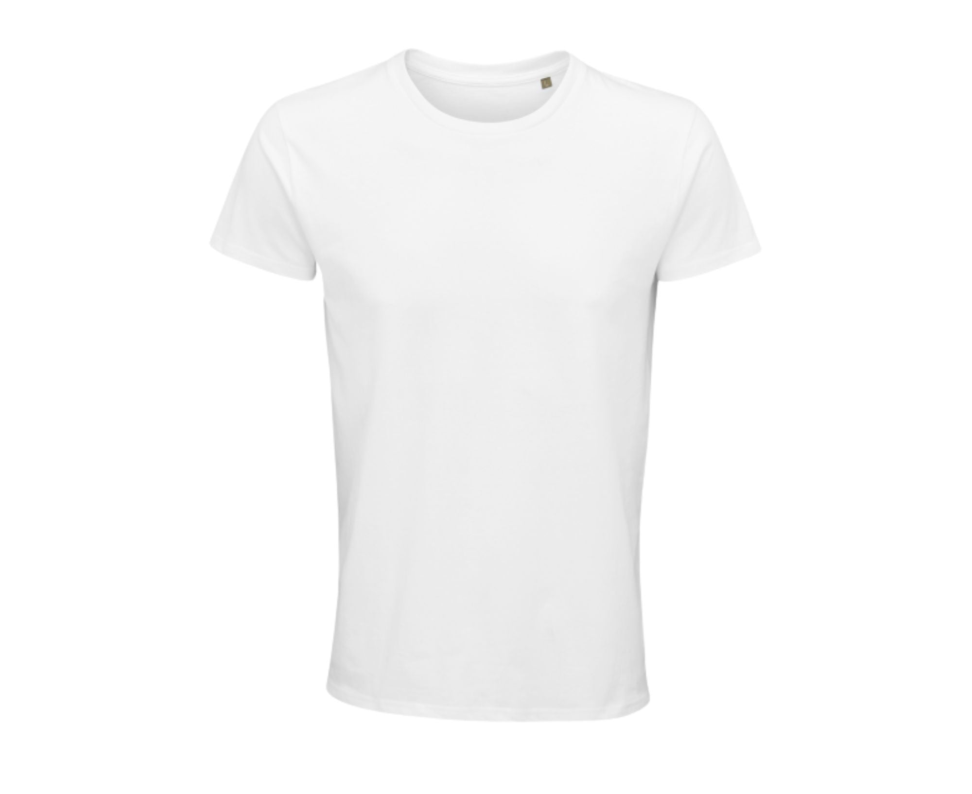 SO03582 | Crusader Men Round Neck Fitted Jersey T-Shirt White