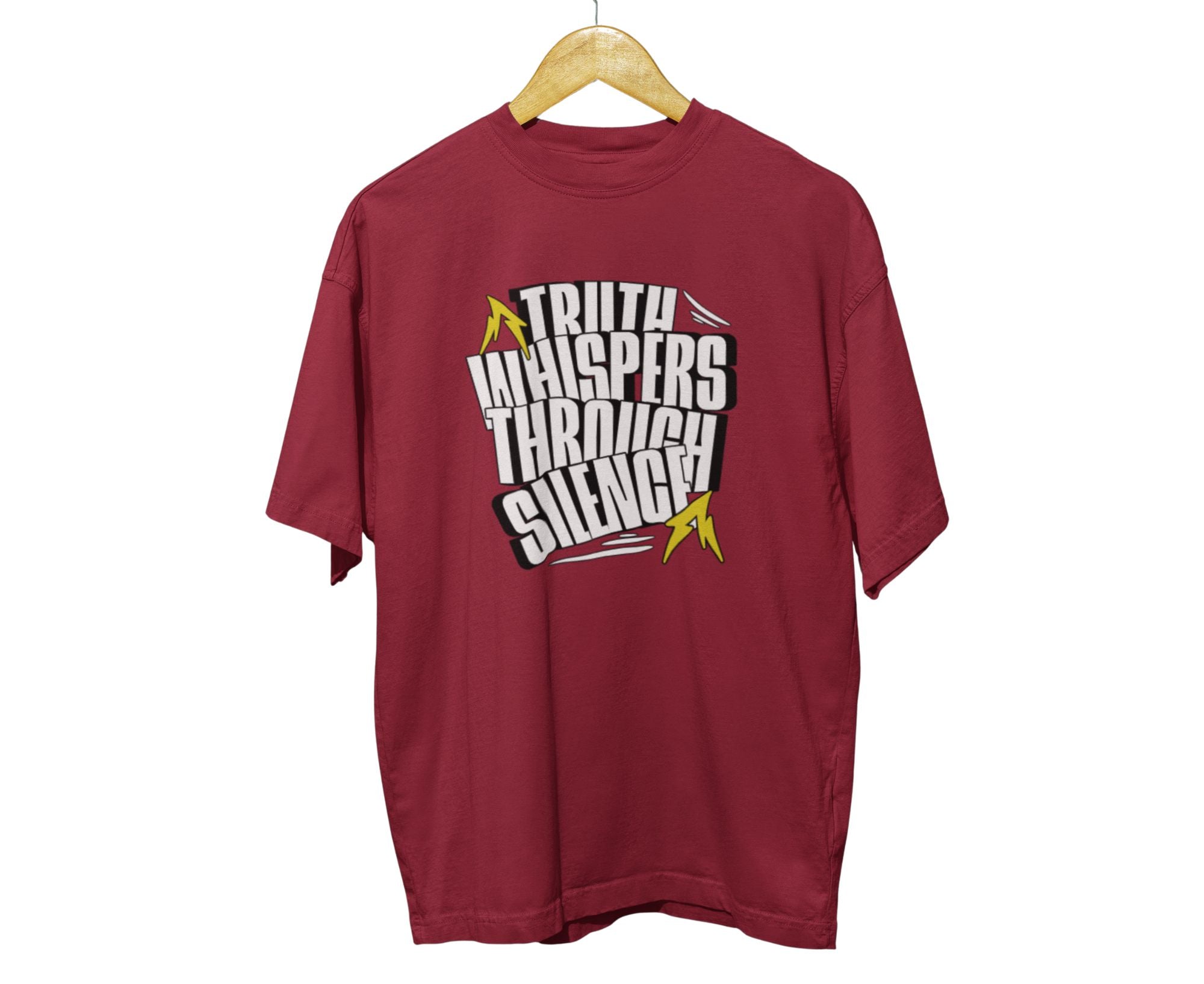 PTWT - Truth Whispers Though Silence T-Shirt Antique Cherry Red
