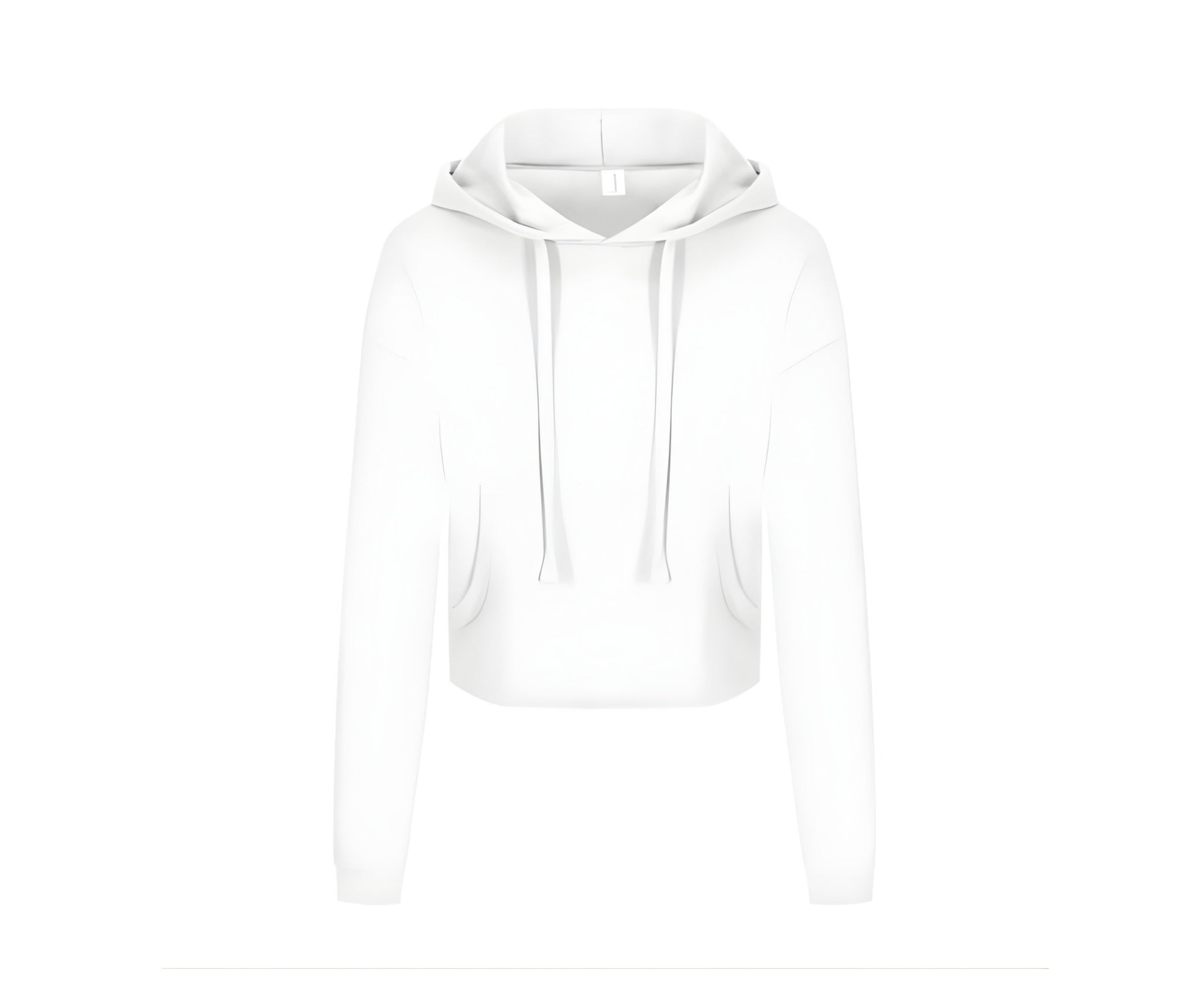 AWJH016 | Women's Cropped Hoodie Arctic White