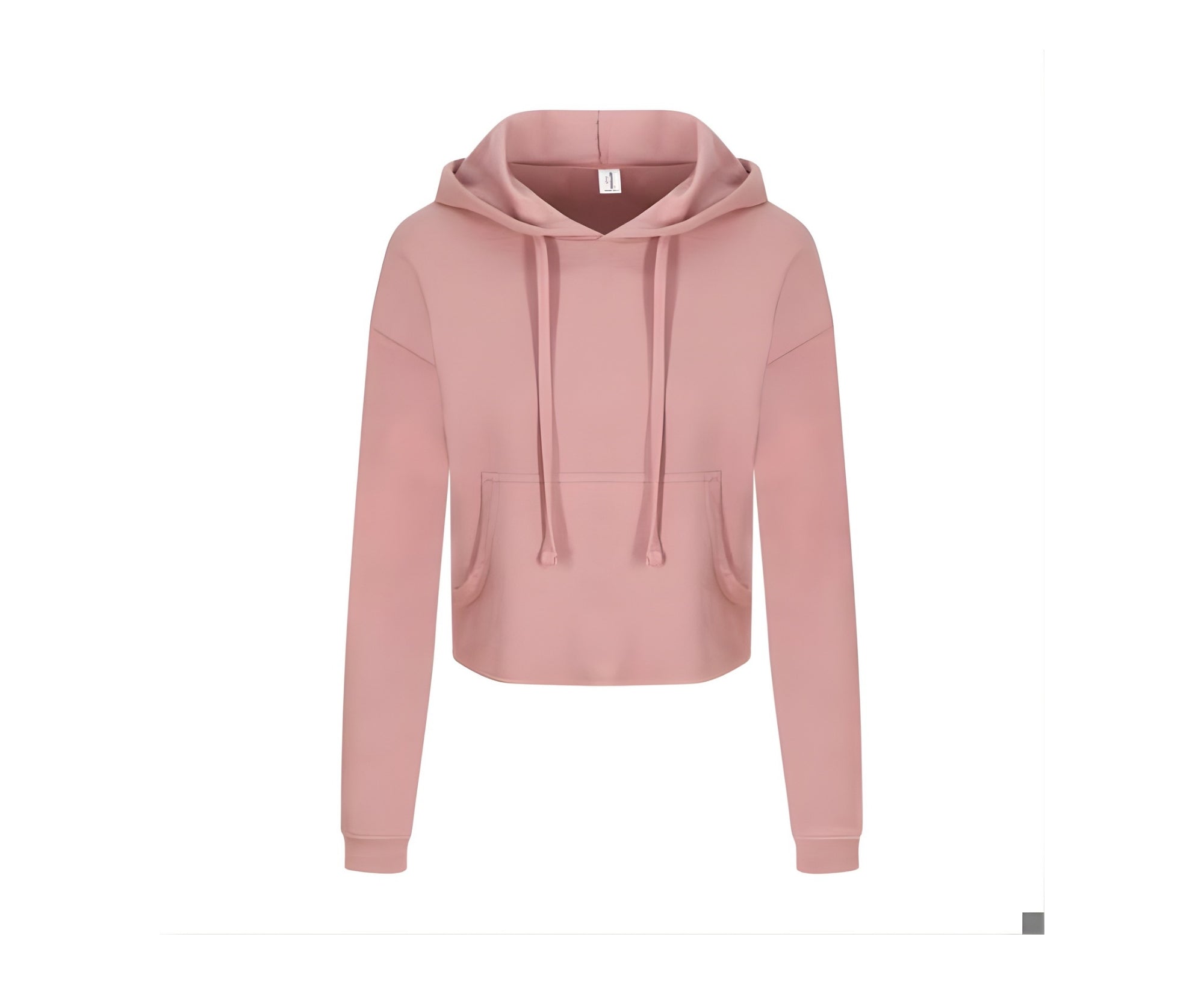 AWJH016 | Women's Cropped Hoodie Dusty Pink