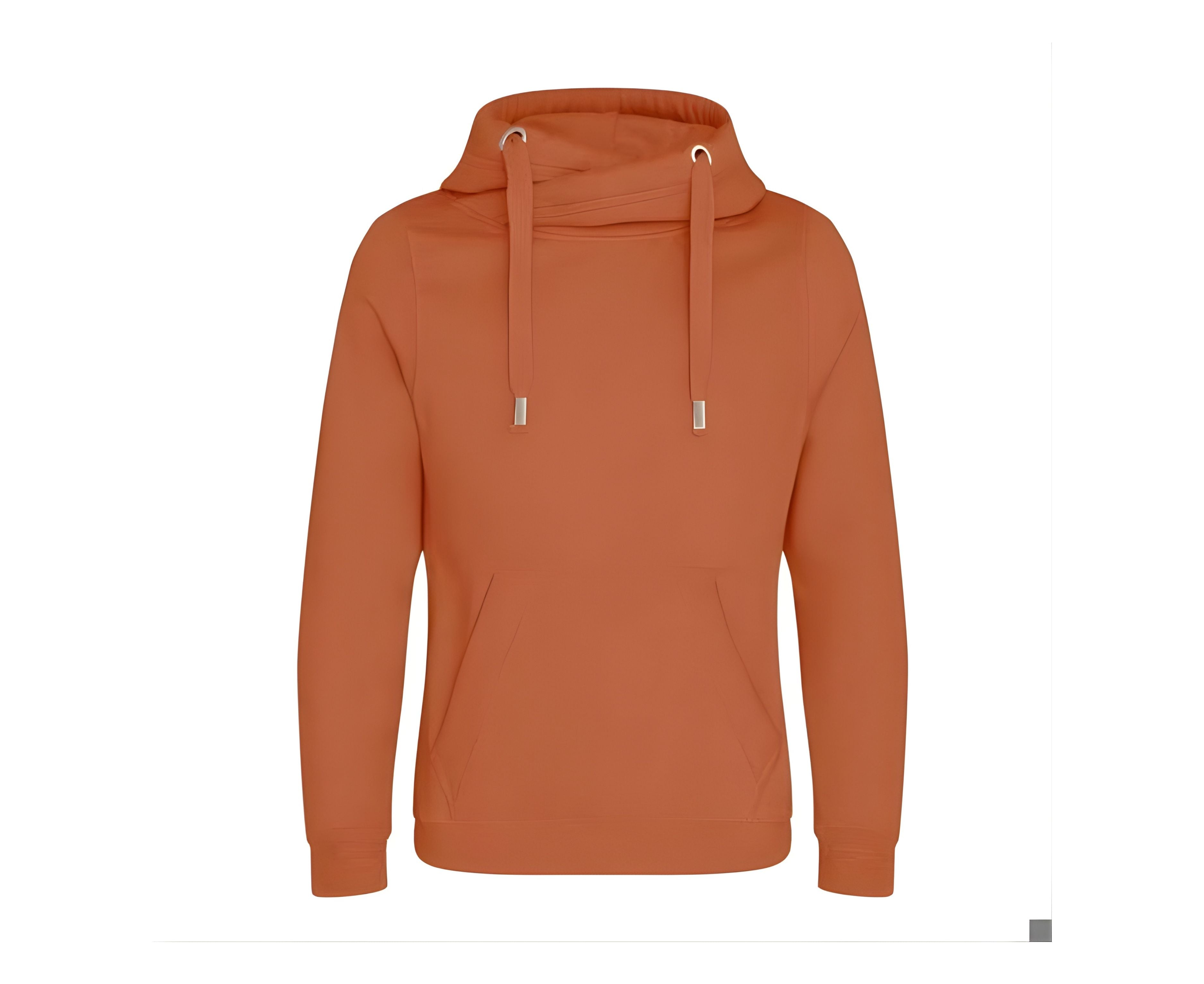 AWJH021 | Cross Neck Hoodie Ginger Biscuit